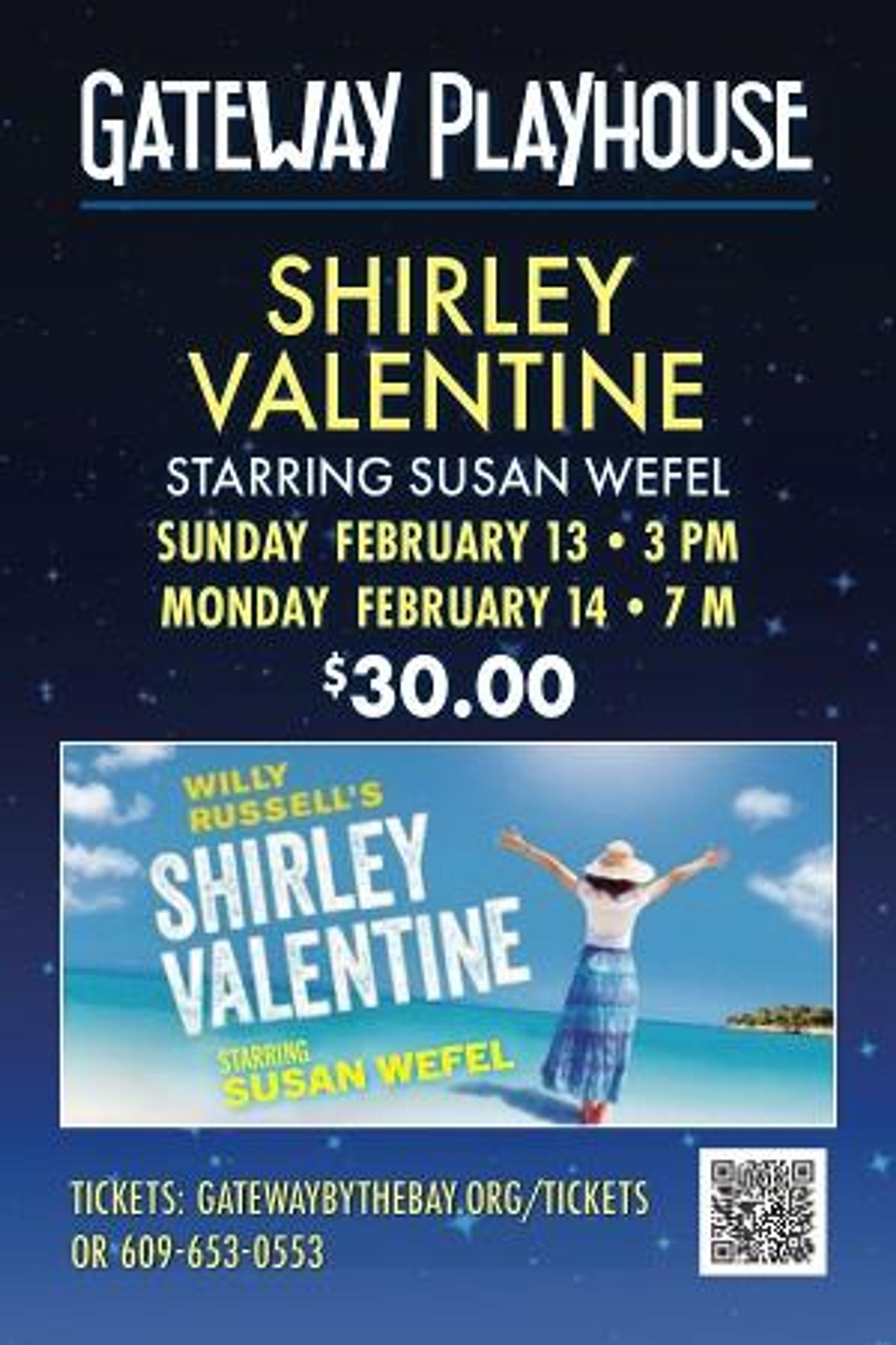 Willy Russell's SHIRLEY VALENTINE to be Presented at The Gateway Playhouse  Image