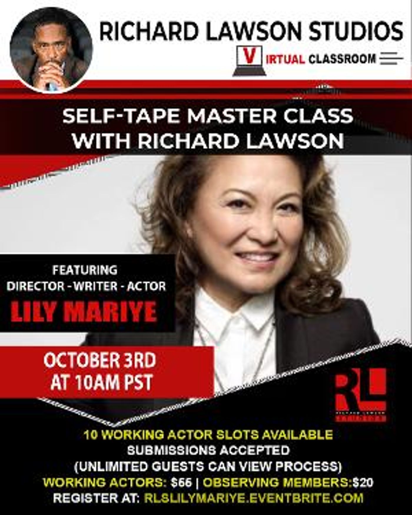 The Richard Lawson Studios Master Classes Continue With Artist Lily Mariye  Image
