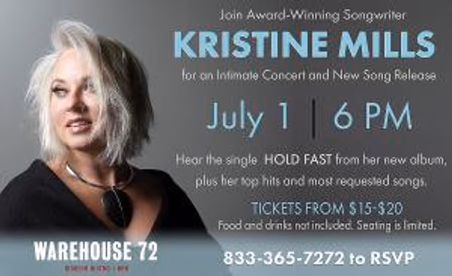 Kristine Mills Announces Single Release Show in July At Warehouse 72 Image