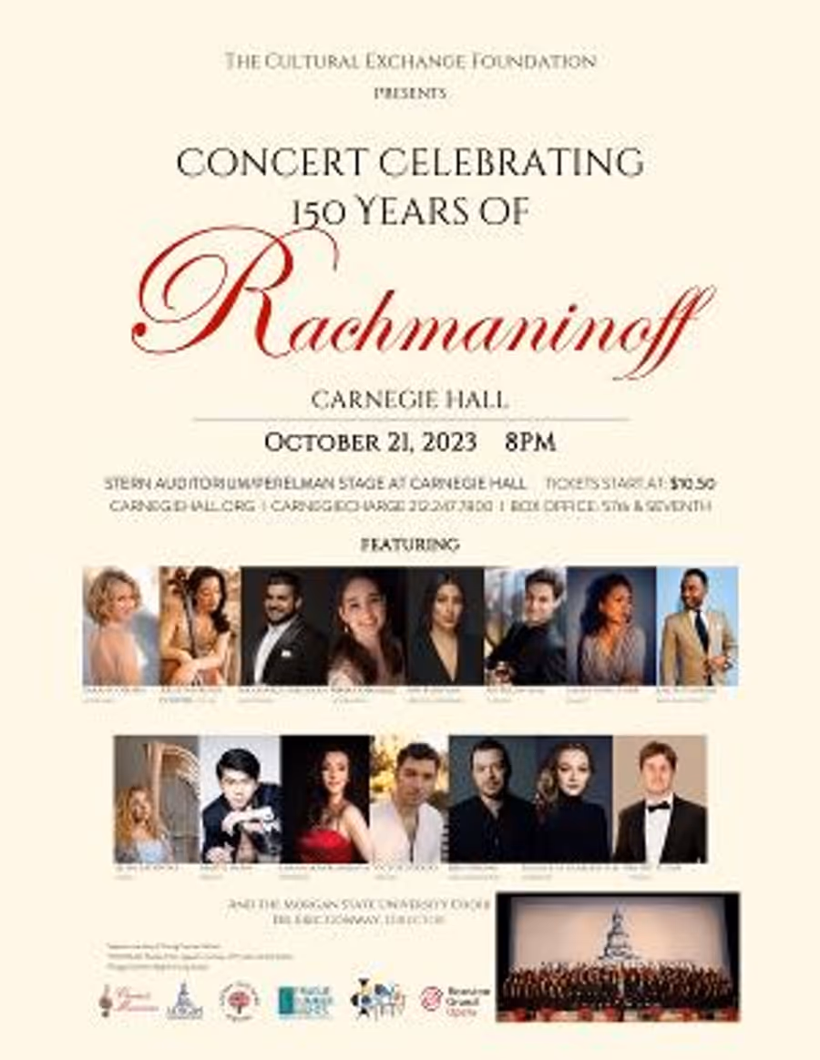 The Cultural Exchange Foundation to Present A Concert Celebrating 150 Years Of Rachmaninoff  Image