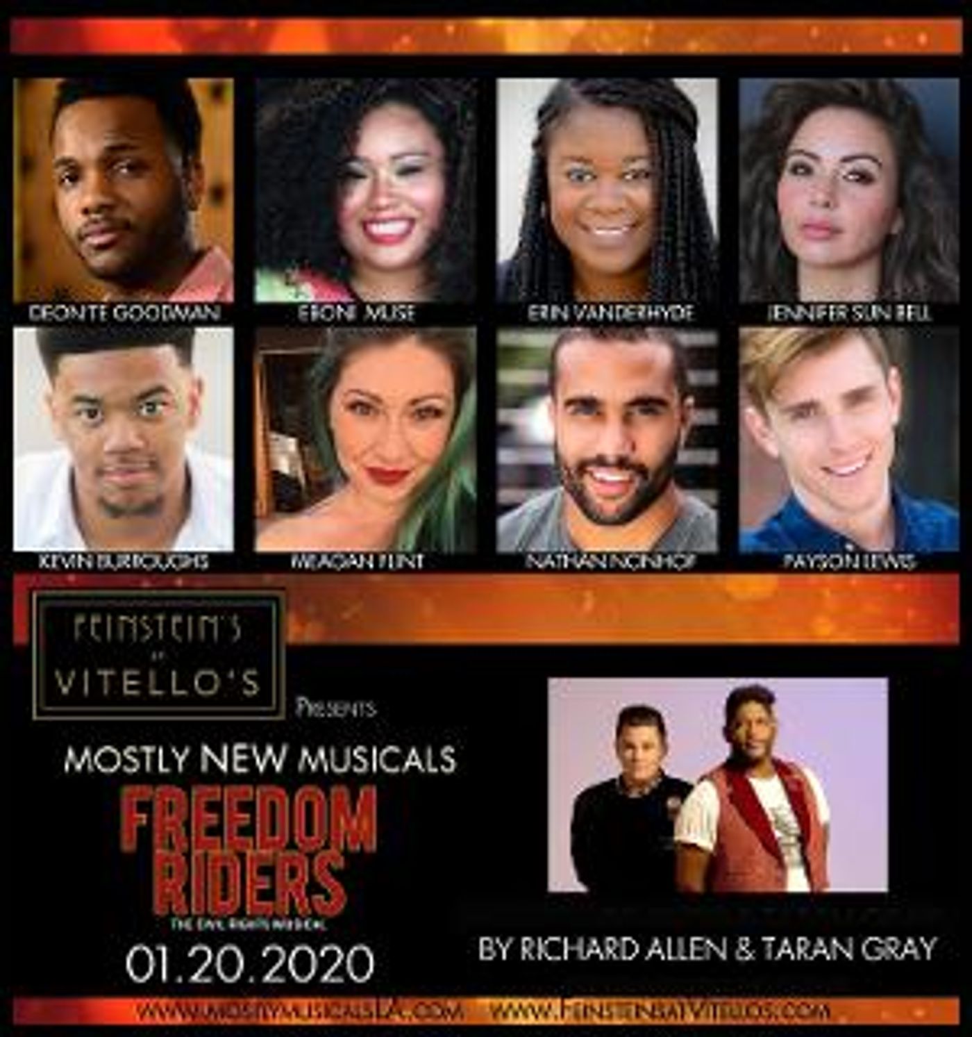 Complete Casting Announced For Feinstein's Presents MostlyNEWmusicals: FREEDOM RIDERS On Martin Luther King Day  Image