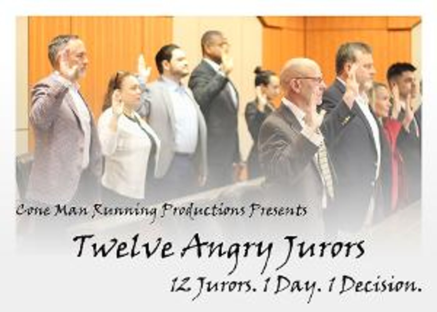 Cone Man Running Productions Presents TWELVE ANGRY JURORS,  Image