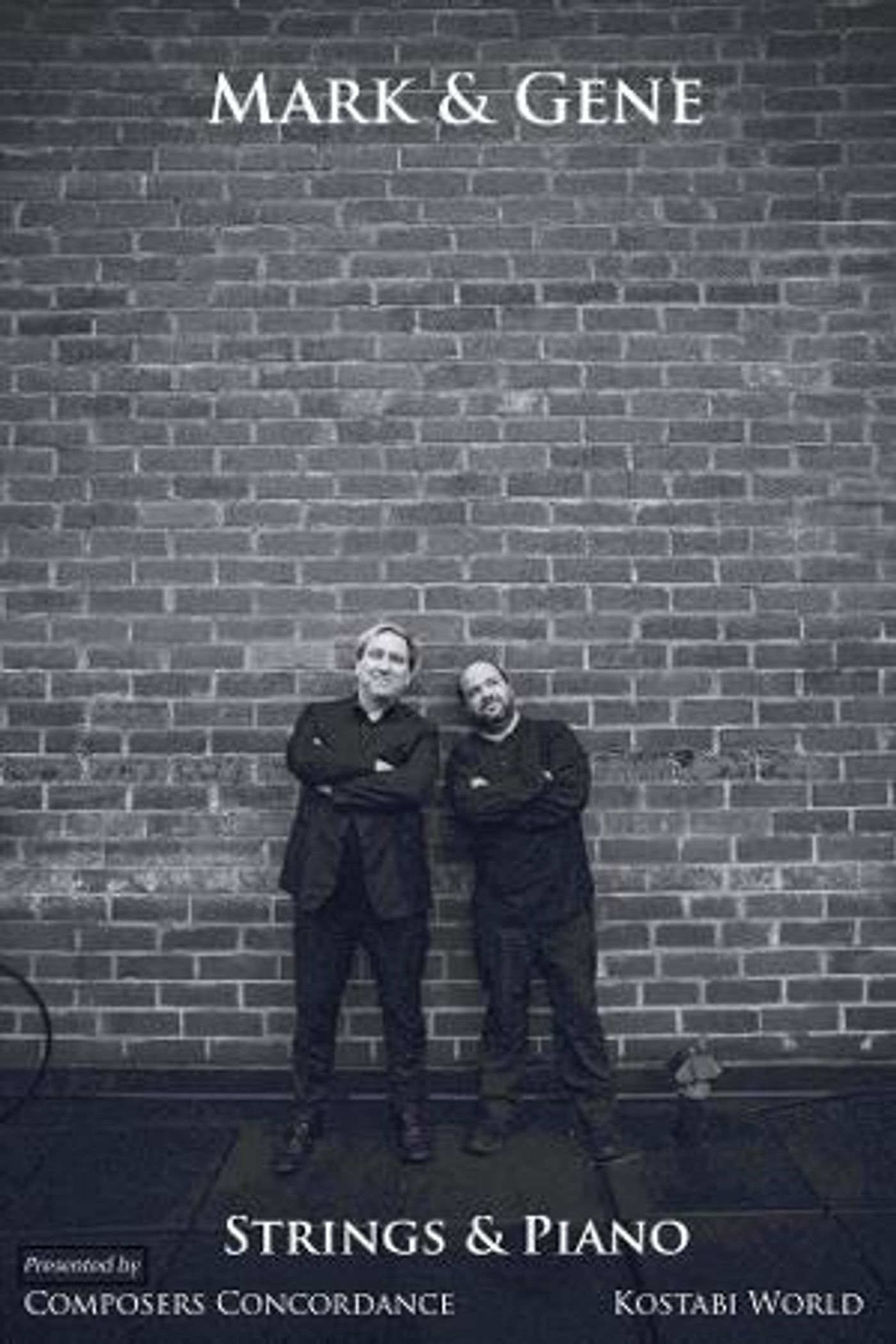 Composers Concordance Presents Concert Focusing On Compositions From ﻿Mark Kostabi And Gene Pritsker  Image