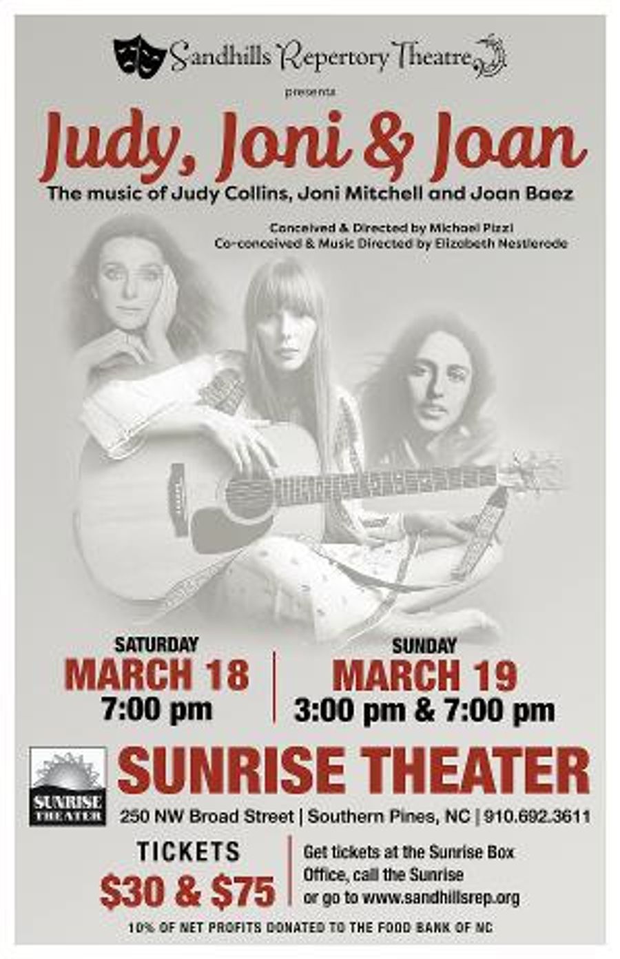 Sandhills Repertory Theatre to Present JUDY, JONI AND JOAN in March Image