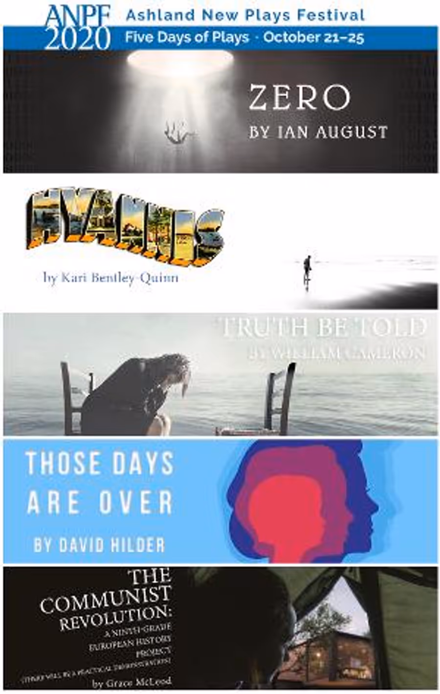 Ashland New Plays Festival Virtual Lineup Brings Together Artists From Around The Country Image