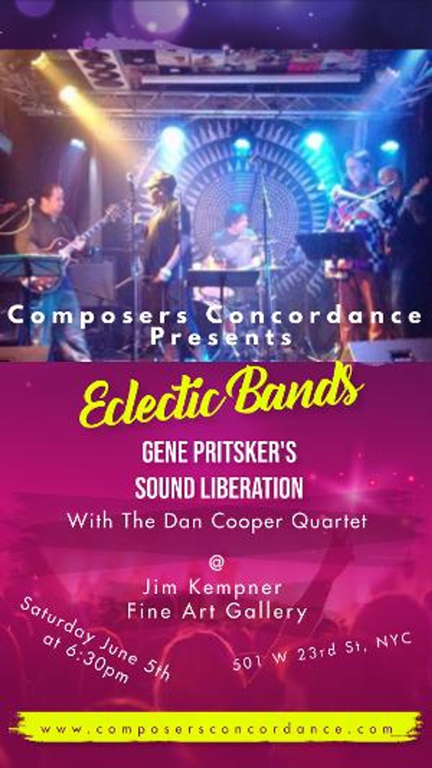 Eclectic Bands Continues on June 5 From Composers Concordance  Image