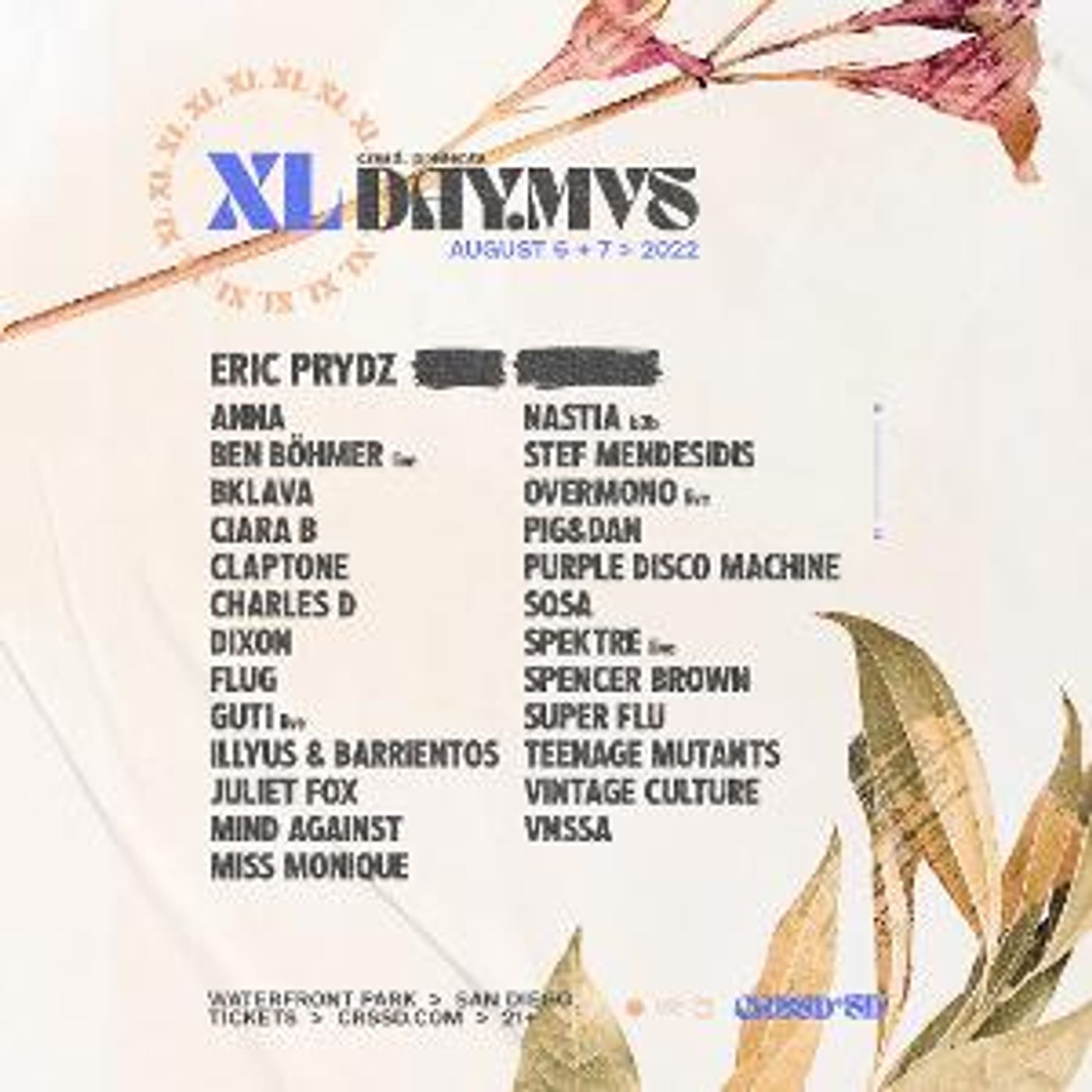 DAY.MVS XL Announces Lineup For Summer 2022 Return  Image