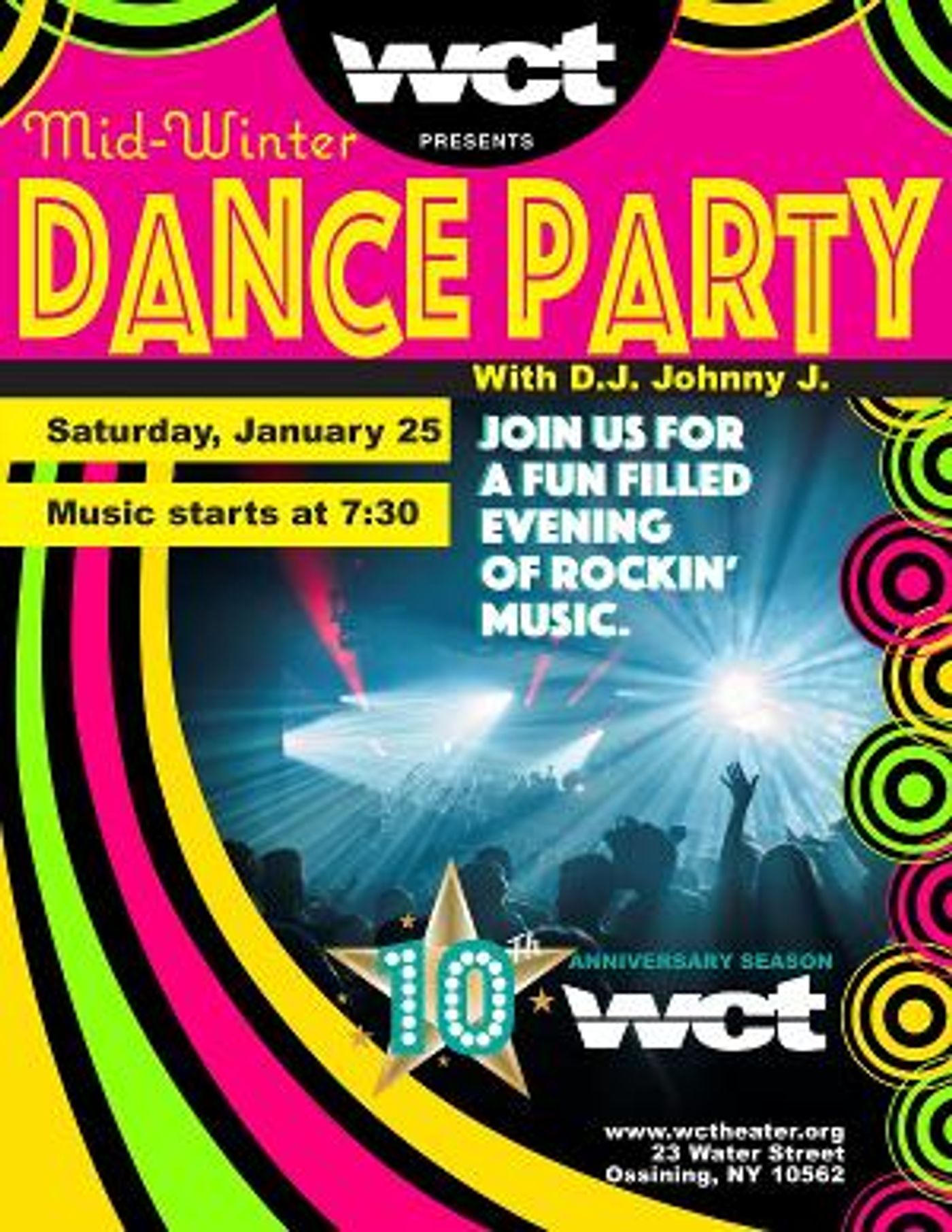 Westchester Collaborative Theater Will Host Midwinter Rock To Rap Dance Party Featuring DJ Johnny J  Image