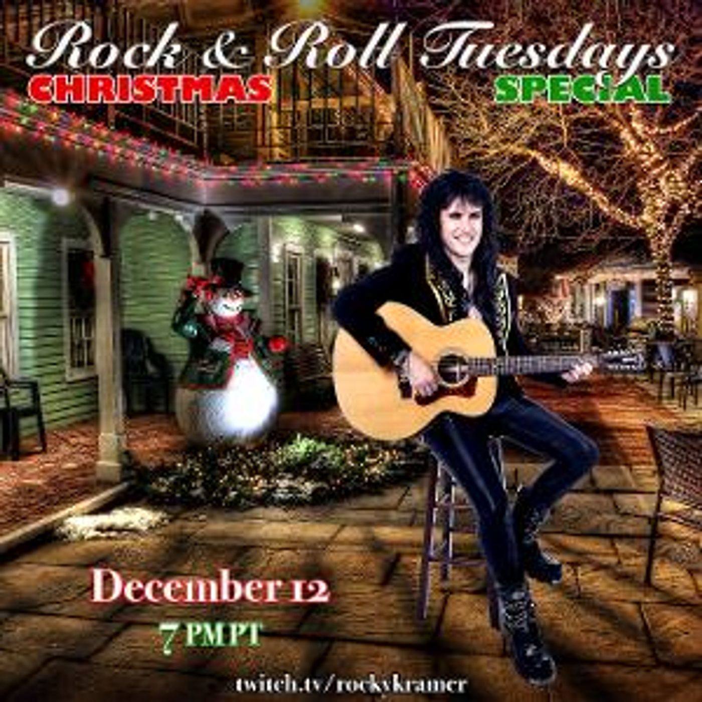 Rocky Kramer's Rock & Roll Tuesdays to Present CHRISTMAS SPECIAL On Twitch  Image