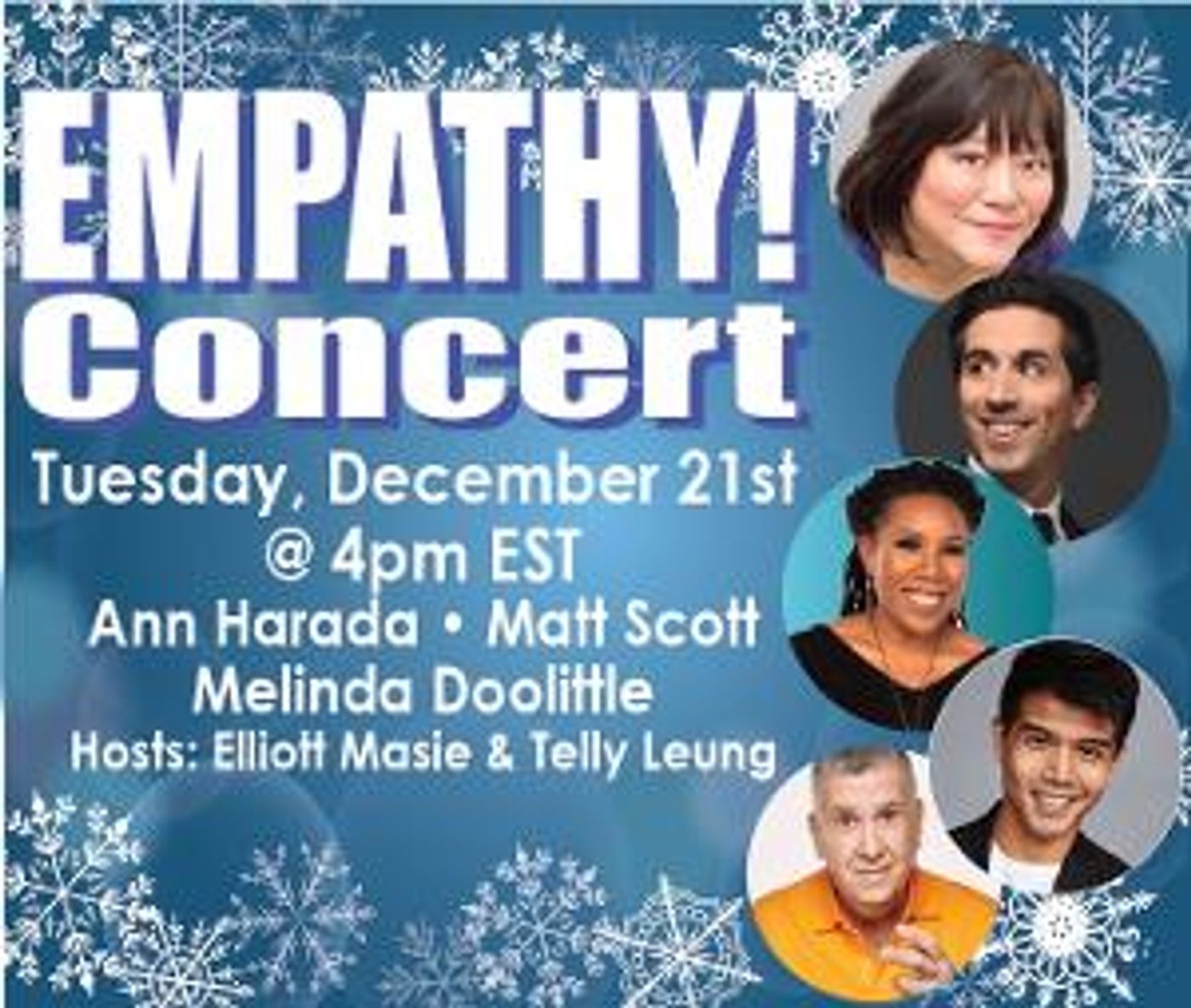 Telly Leung, Ann Harada & More to Join Upcoming Empathy Concert  Image