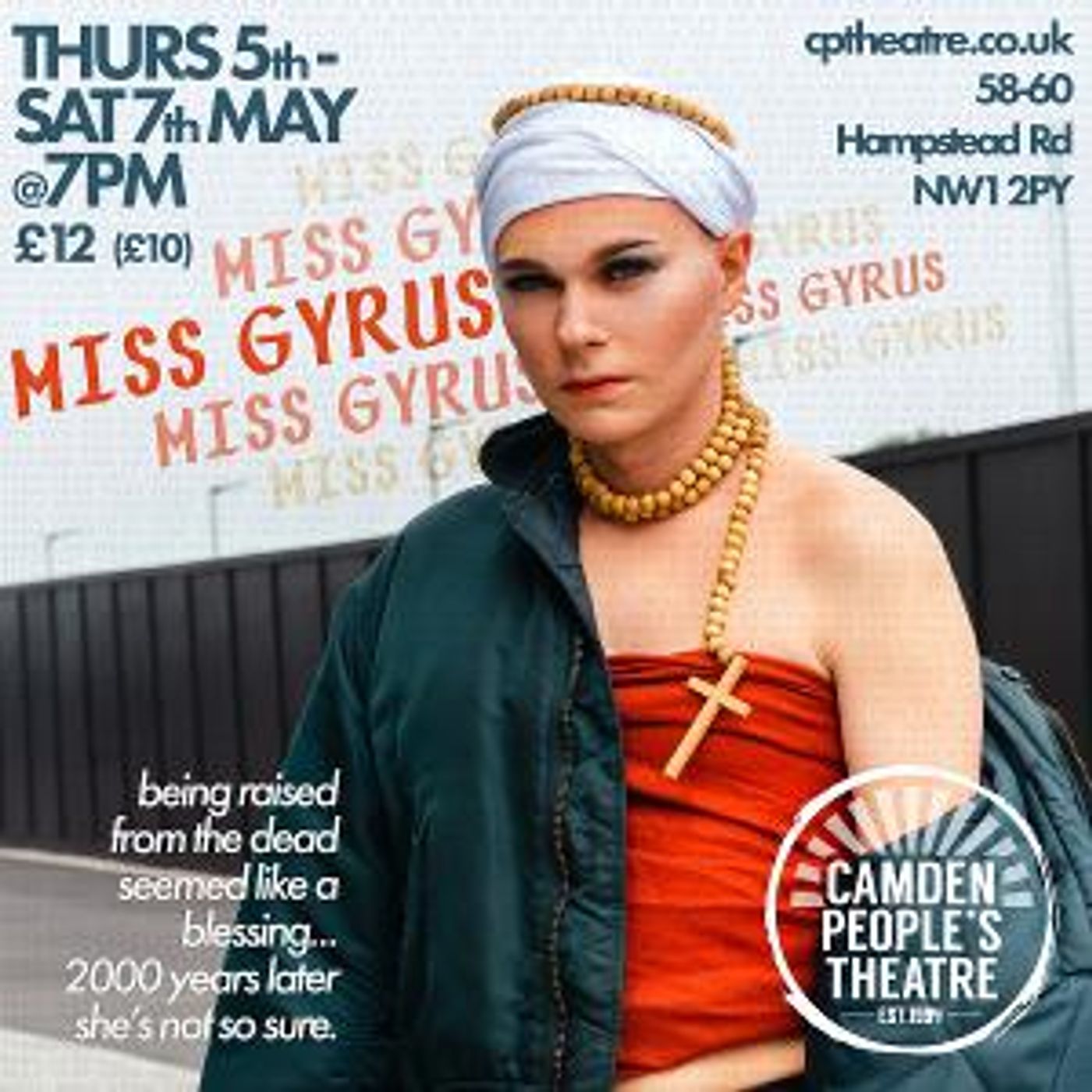 Miss Gyrus Premieres at Camden People's Theatre Next Month  Image