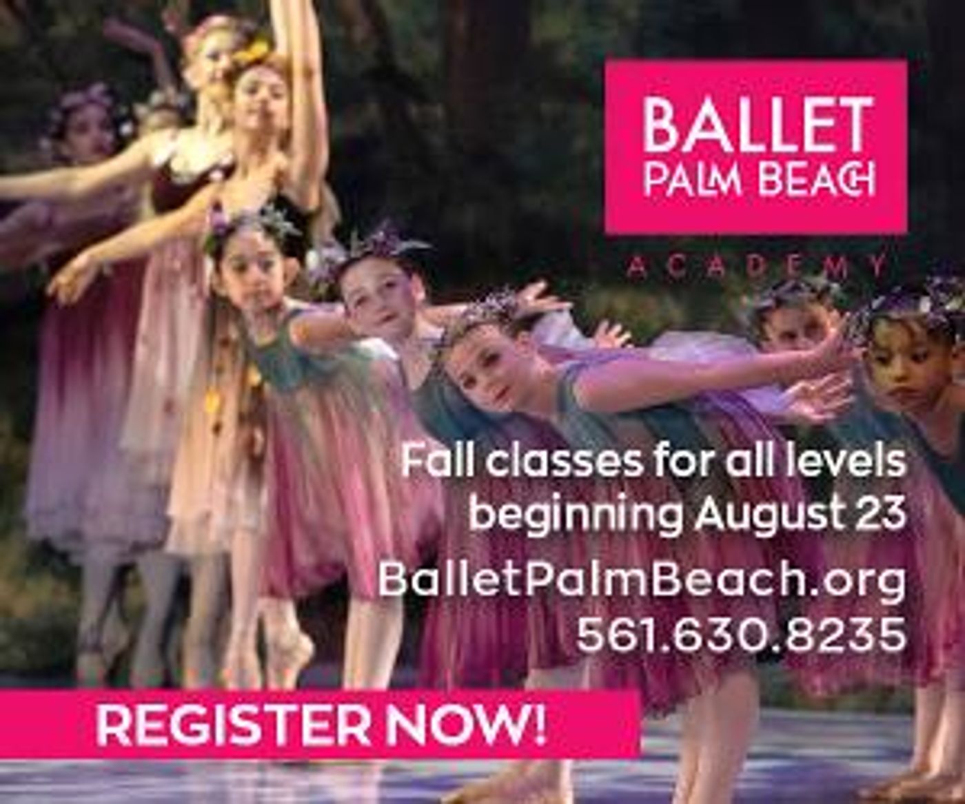 Register Now for Ballet Palm Beach Fall Instruction  Image