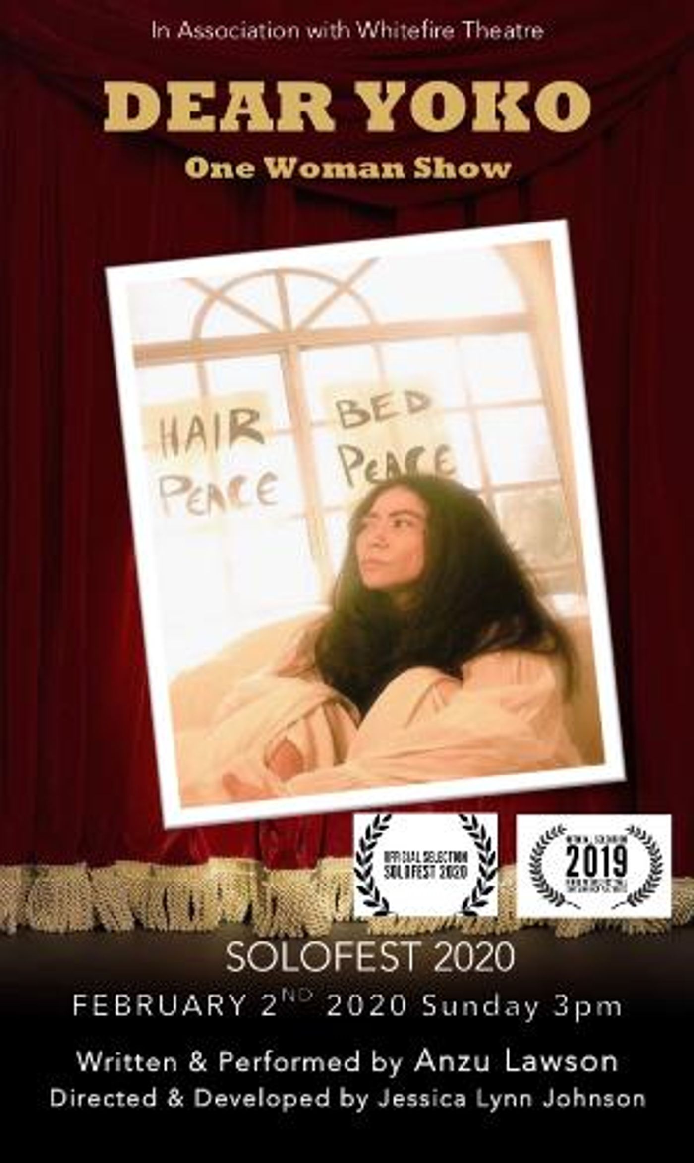 DEAR YOKO Opens At Whitefire Theatre On February 2  Image