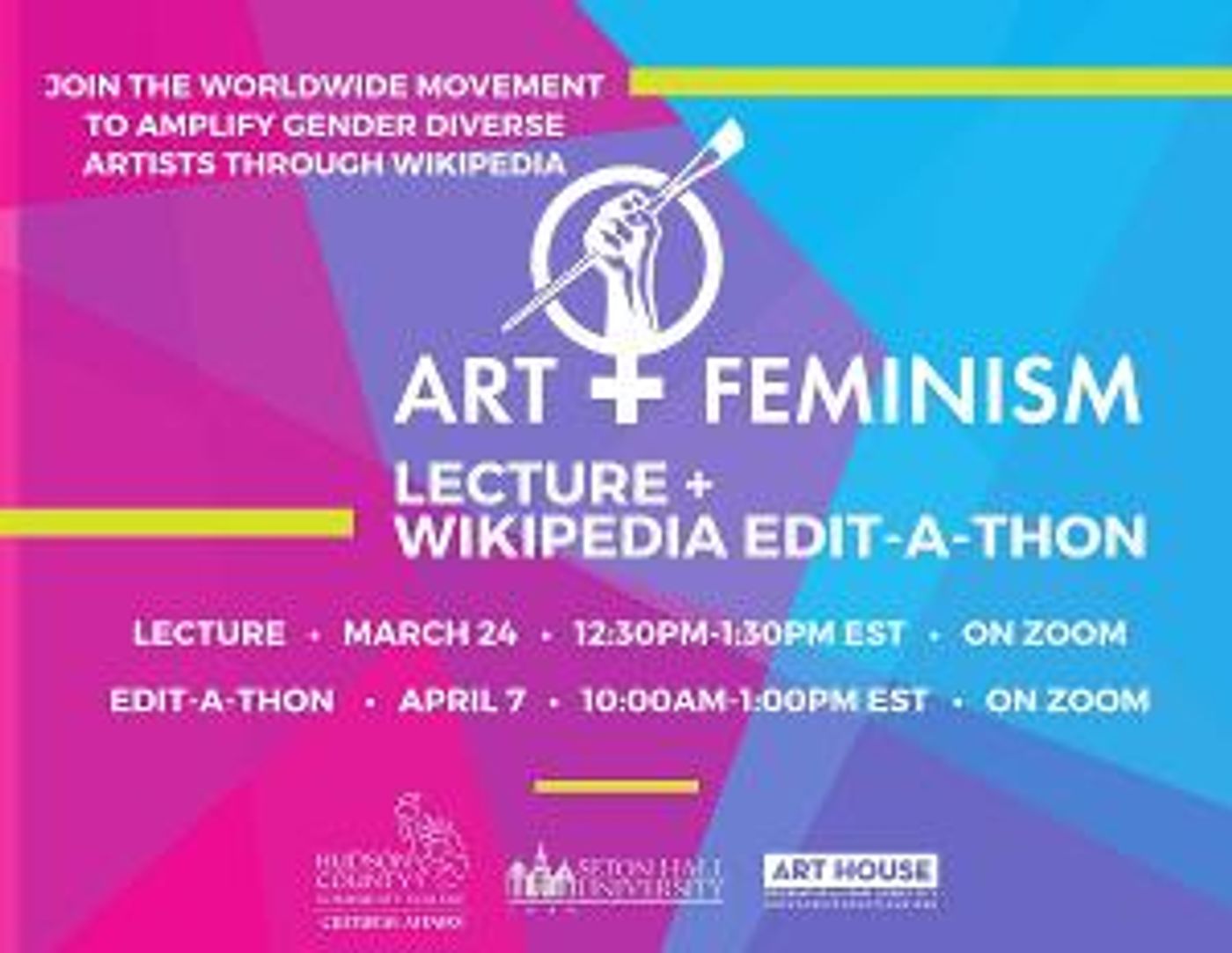 Art + Feminism Lecture and Wikipedia Edit-a-Thon to Take Place in Honor of Women's History Month  Image