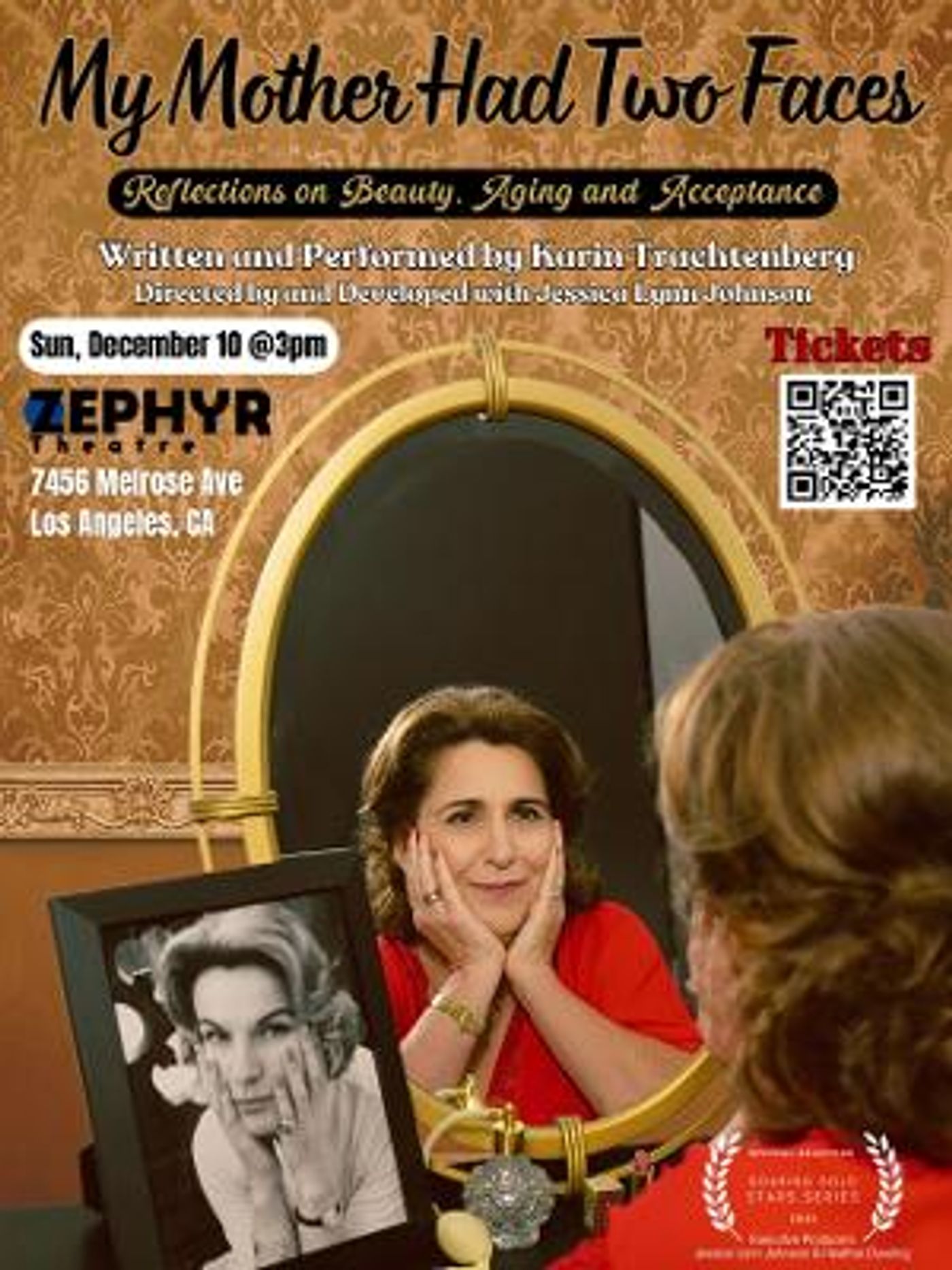 MY MOTHER HAD TWO FACES New One Woman Show To Debut At The Zephyr Theatre  Image