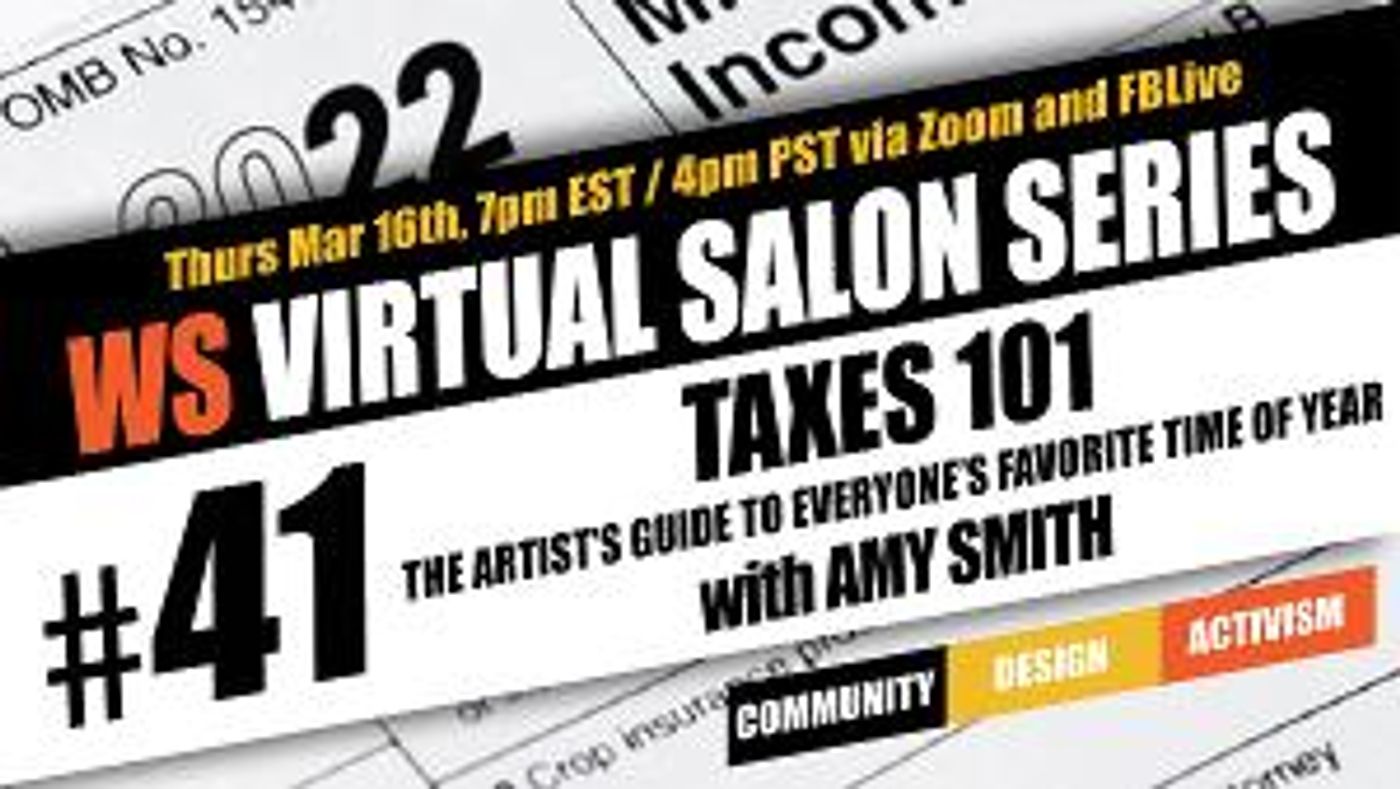 Wingspace Theatrical Design Presents A Free Virtual Salon On The Artists' Guide To Taxes With Amy Smith  Image