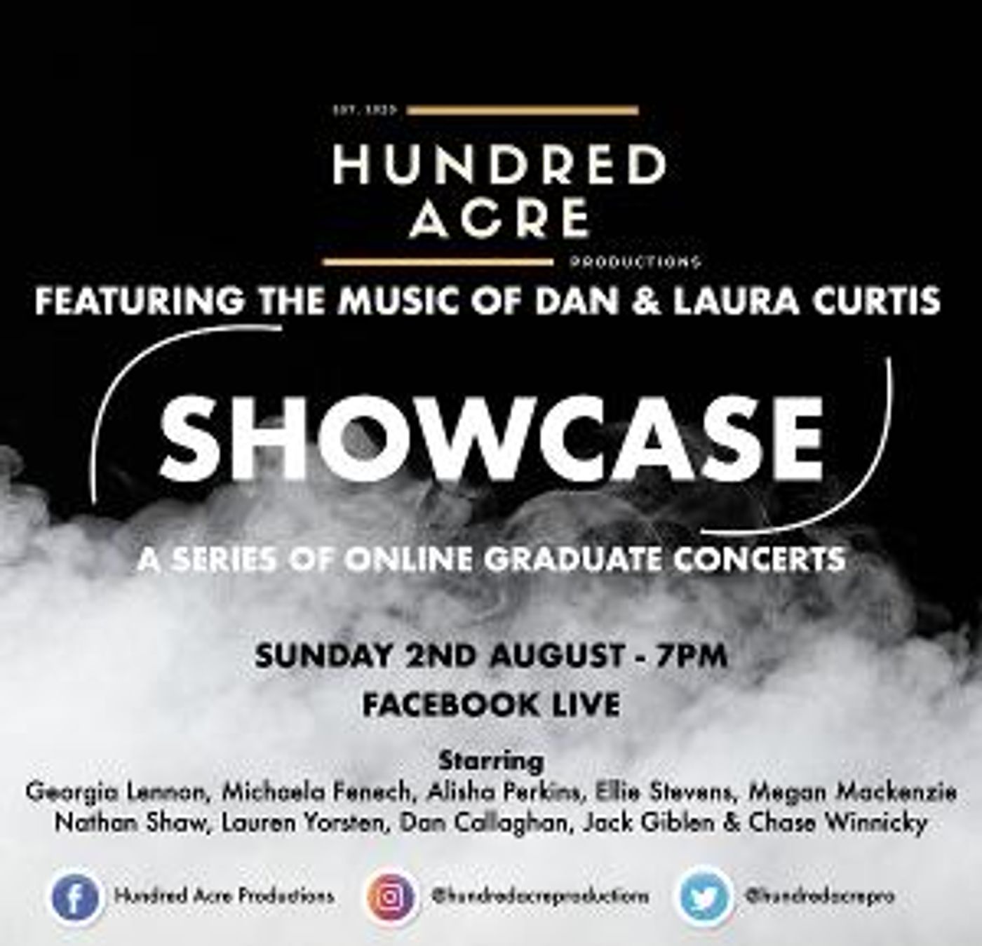 Hundred Acre Productions With Dan & Laura Curtis Support Graduating Students in SHOWCASE  Image