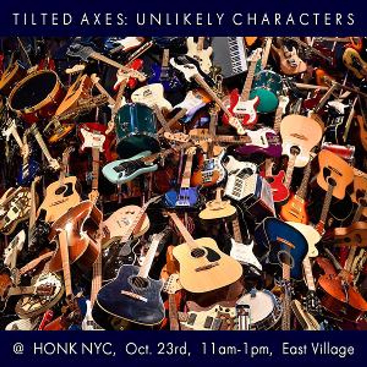 Tilted Axes: Music for Mobile Electric Guitars to Present UNLIKELY CHARACTERS  Image