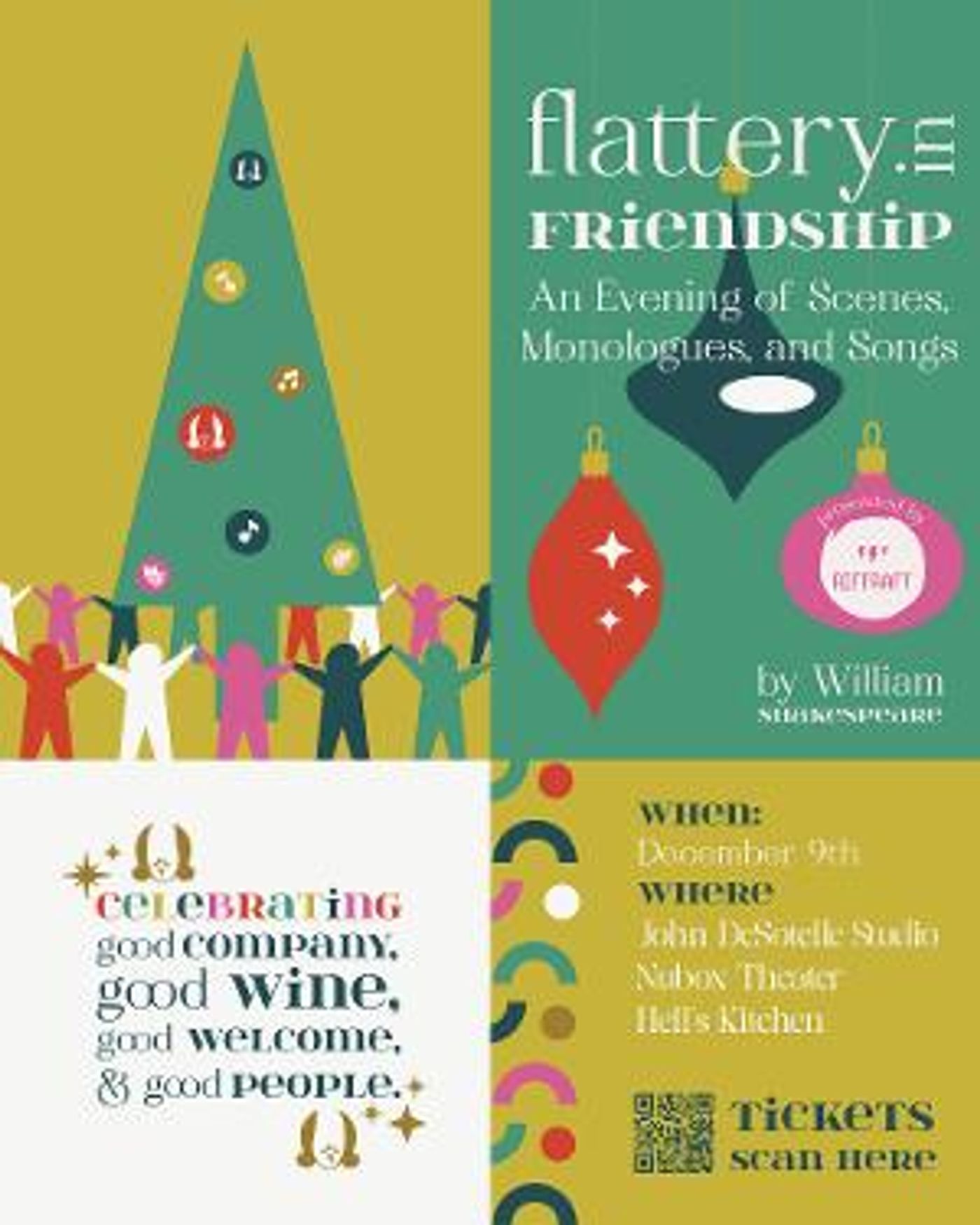 FLATTERY IN FRIENDSHIP, A Shakespearean Showcase Comes to The Nubox Theater  Image