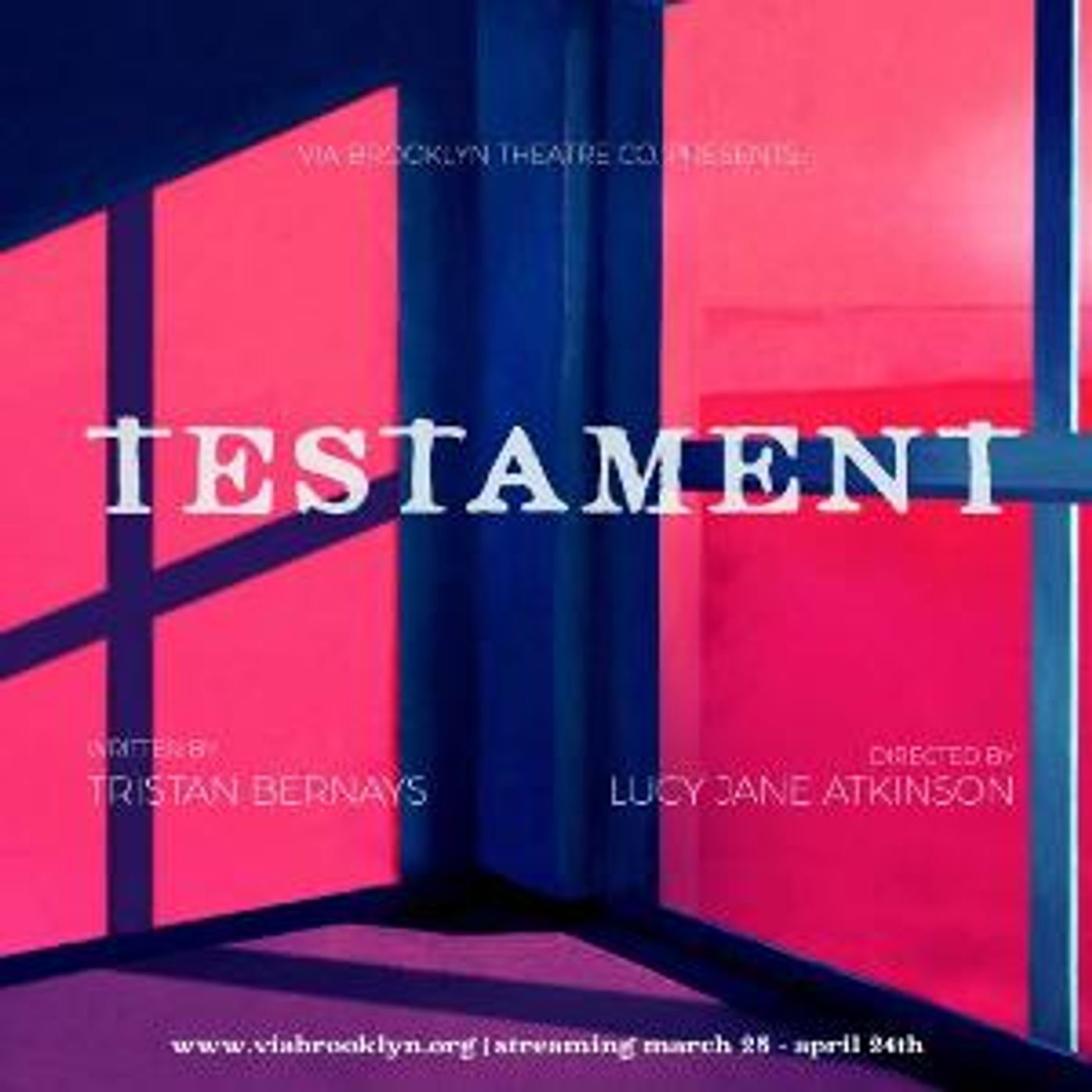 Via Brooklyn Debuts First Streaming Production, TESTAMENT  Image