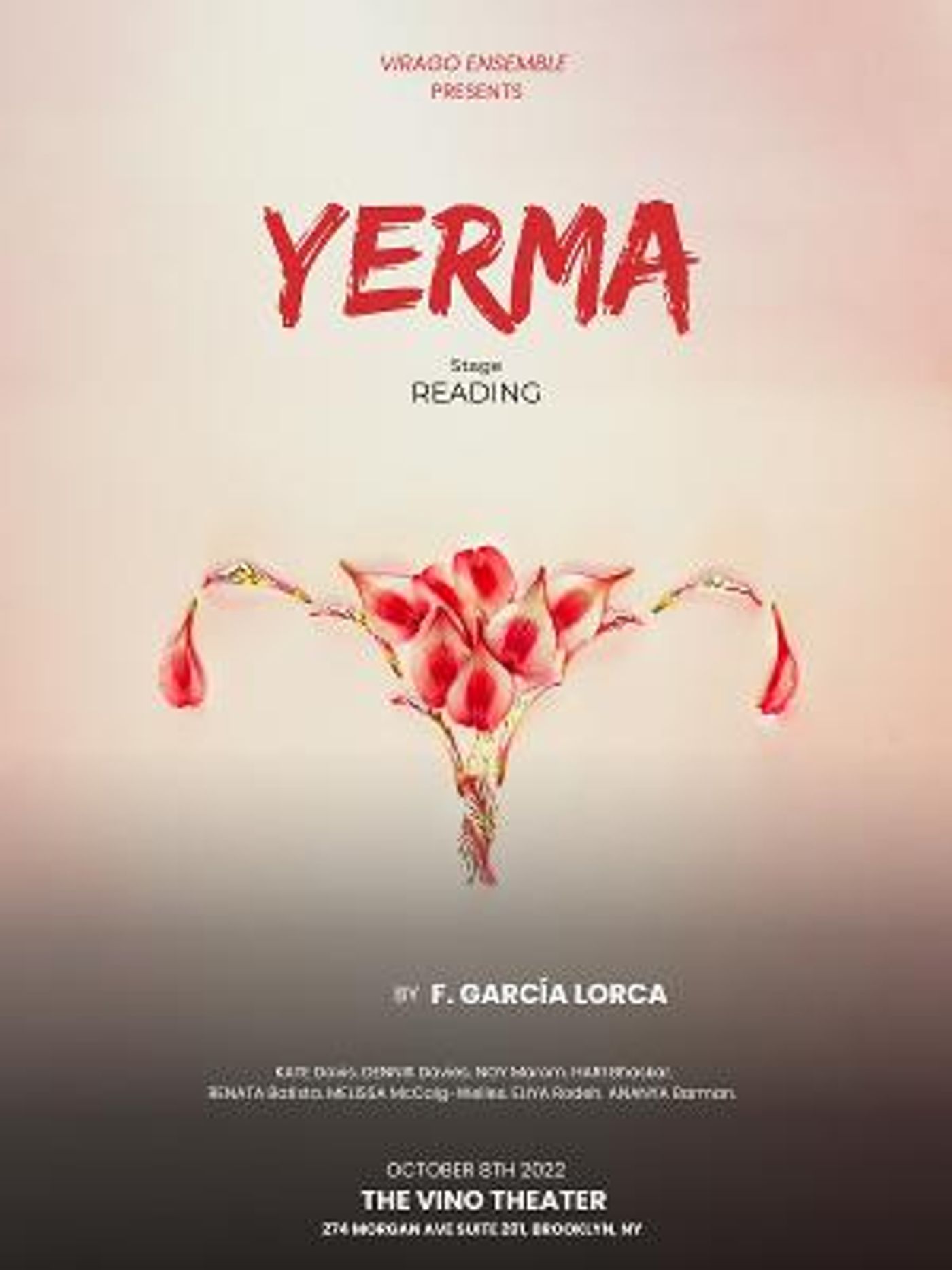 Virago Ensemble Presents YERMA at The Vino Theater  Image