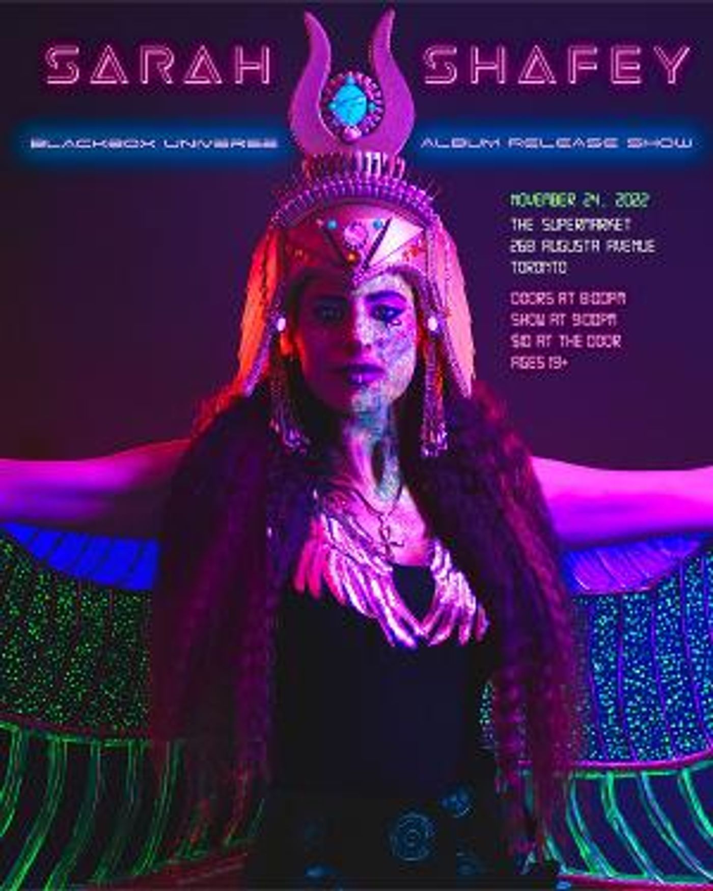 Sarah Shafey to Present BLACKBOX UNIVERSE Album Release Show at Supermarket In Toronto  Image