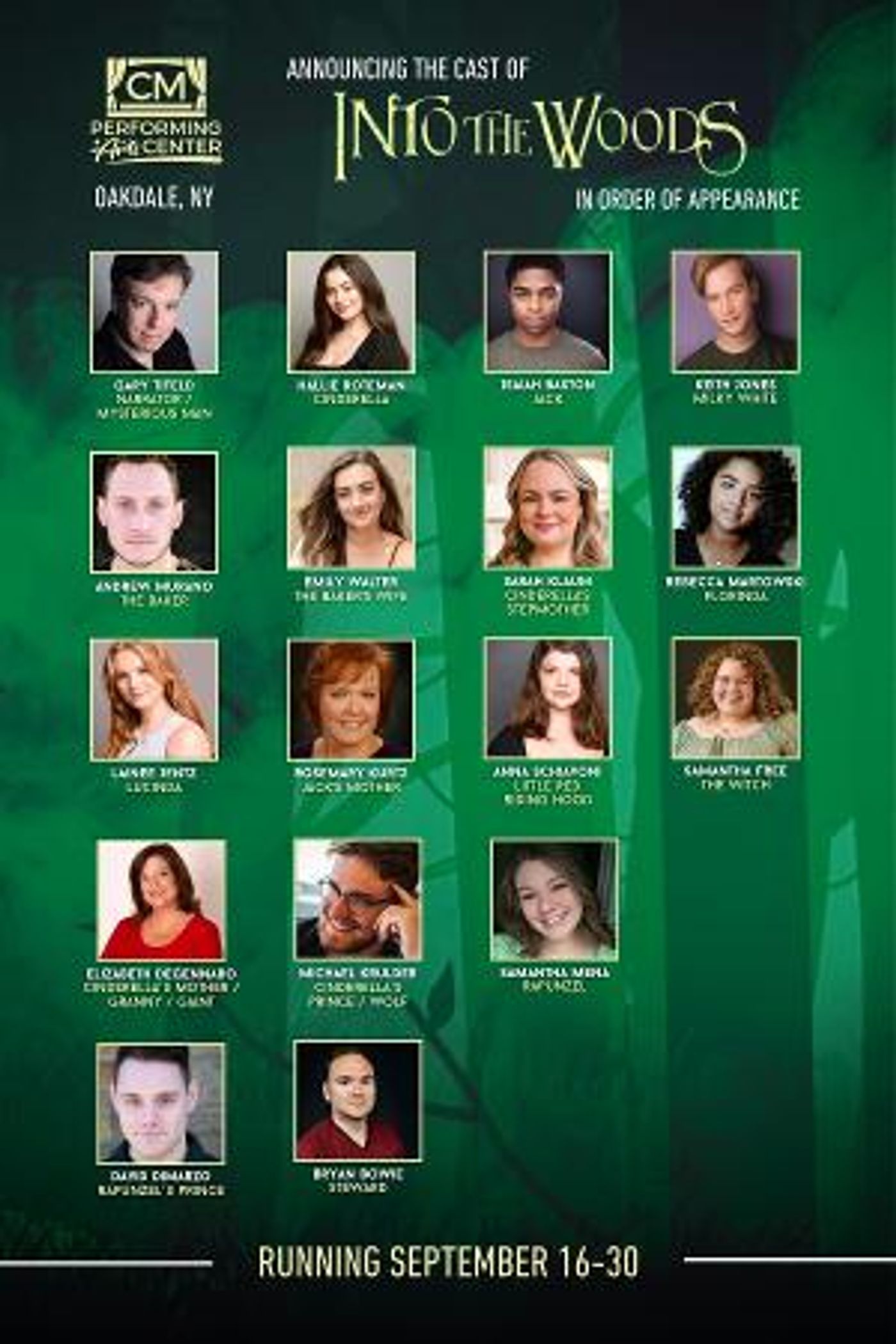 Cast Revealed For INTO THE WOODS At The CM Performing Arts Center  Image