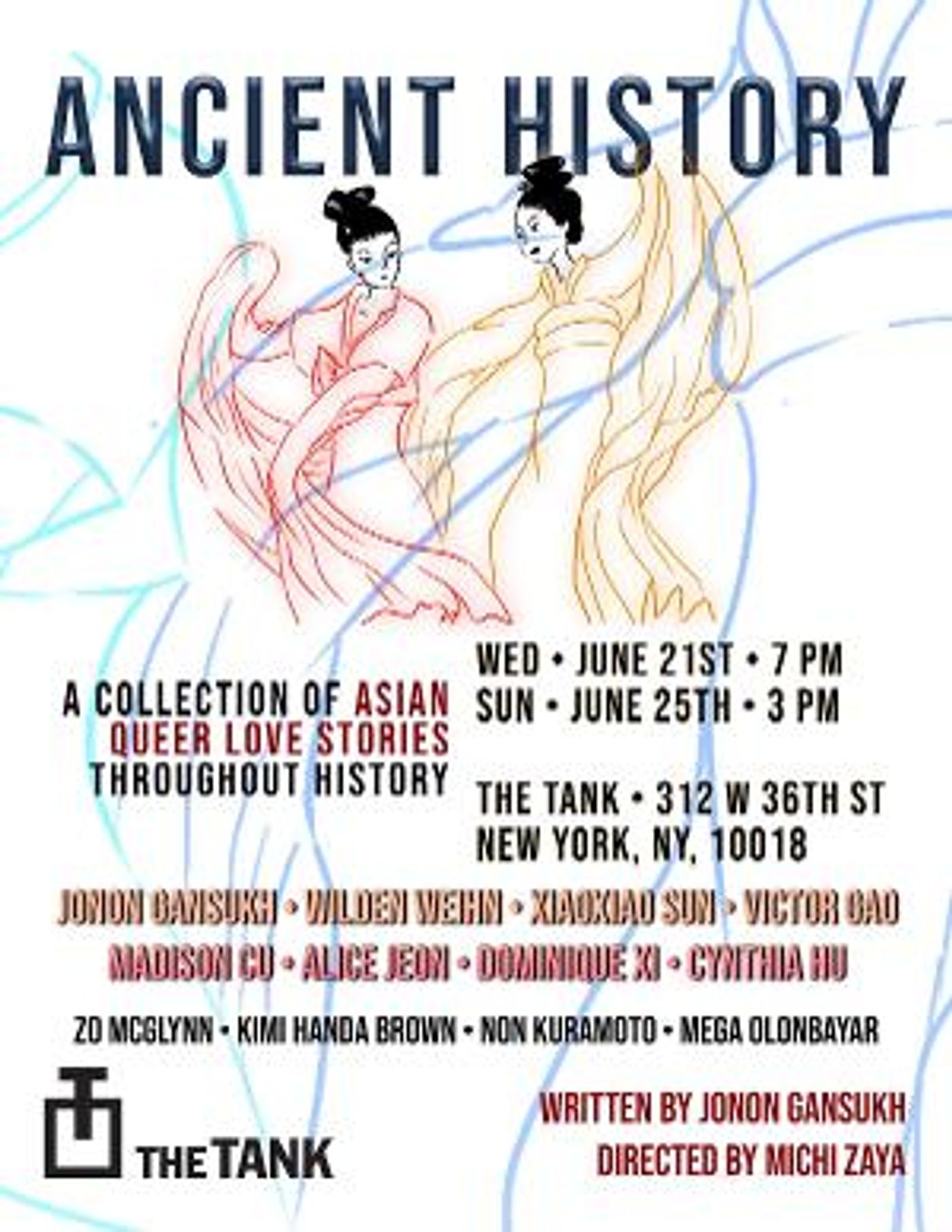 All Asian Theatre Production ANCIENT HISTORY to be Presented at The Tank This Month  Image