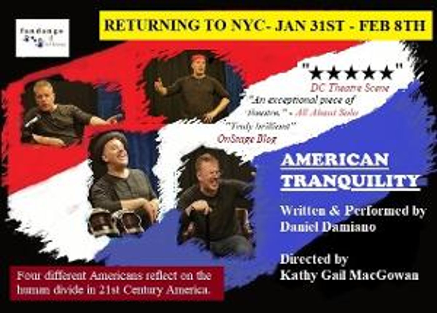 AMERICAN TRANQUILITY Returns To NYC At The East Village Playhouse  Image