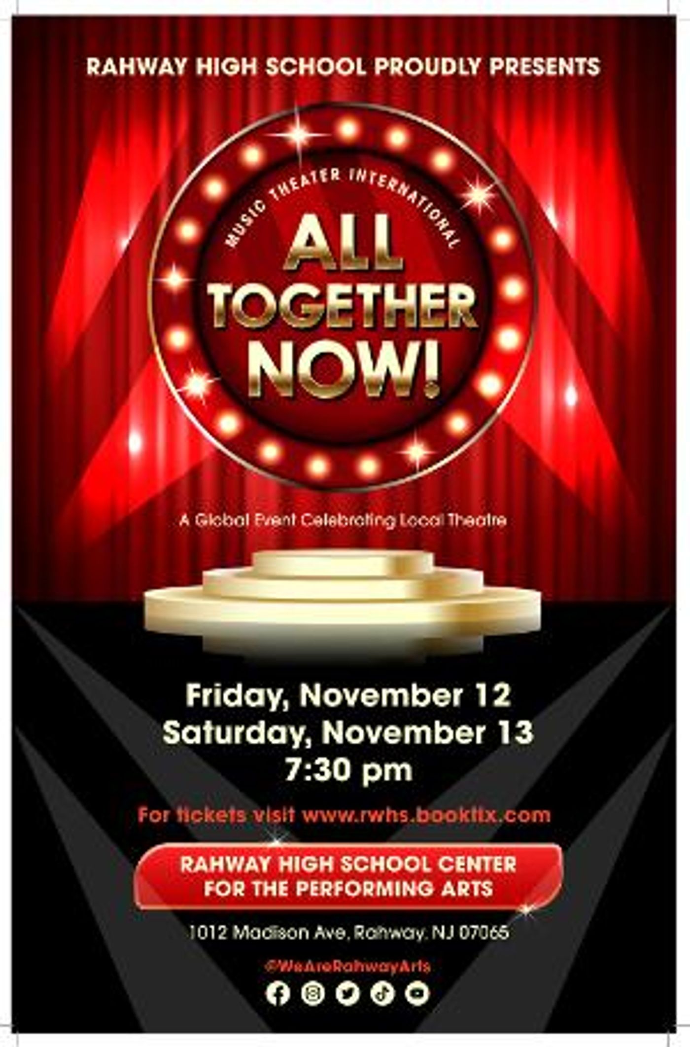 Rahway High School to Present ALL TOGETHER NOW  Image