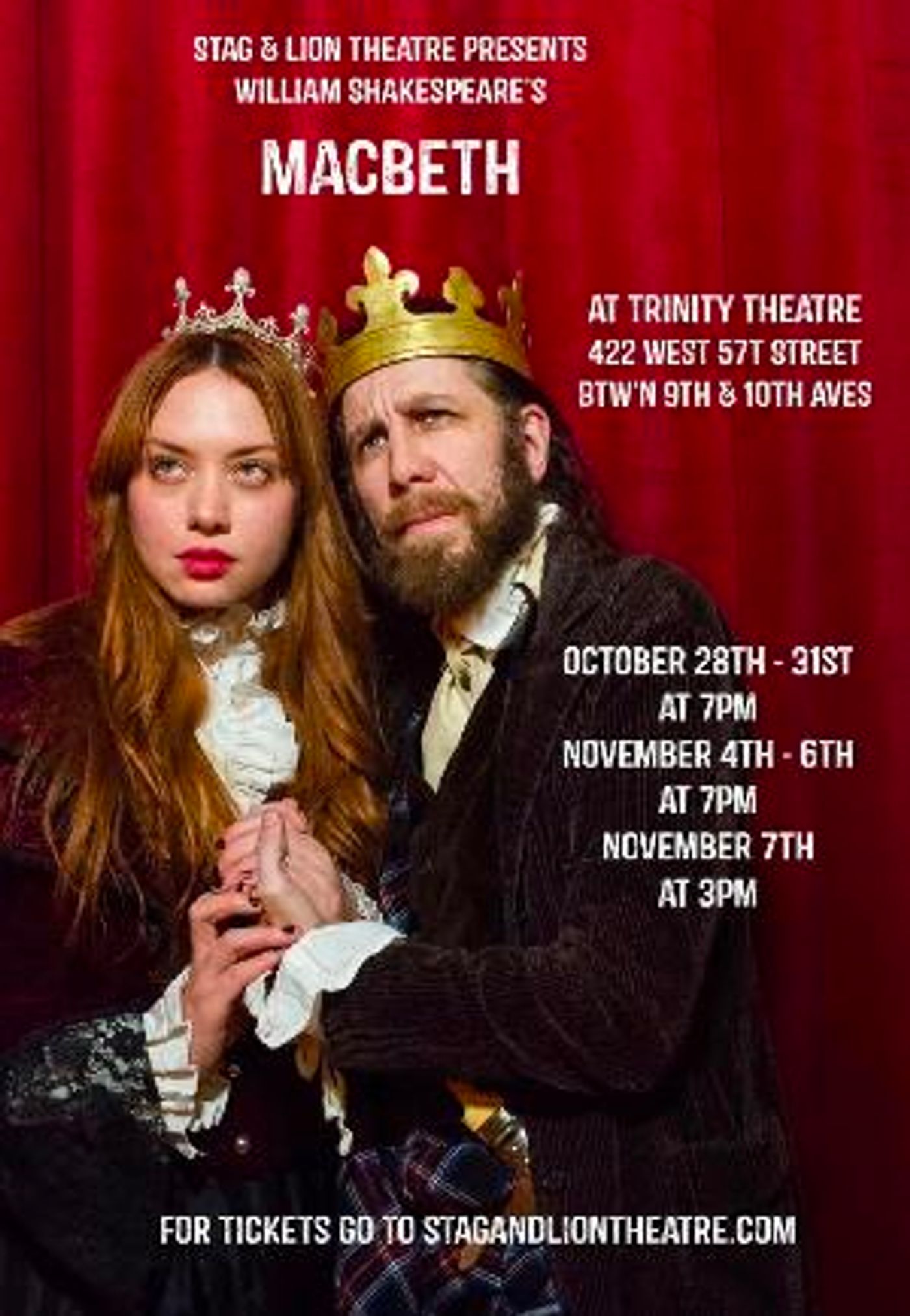 Stag & Lion to Present MACBETH At Trinity Theatre  Image
