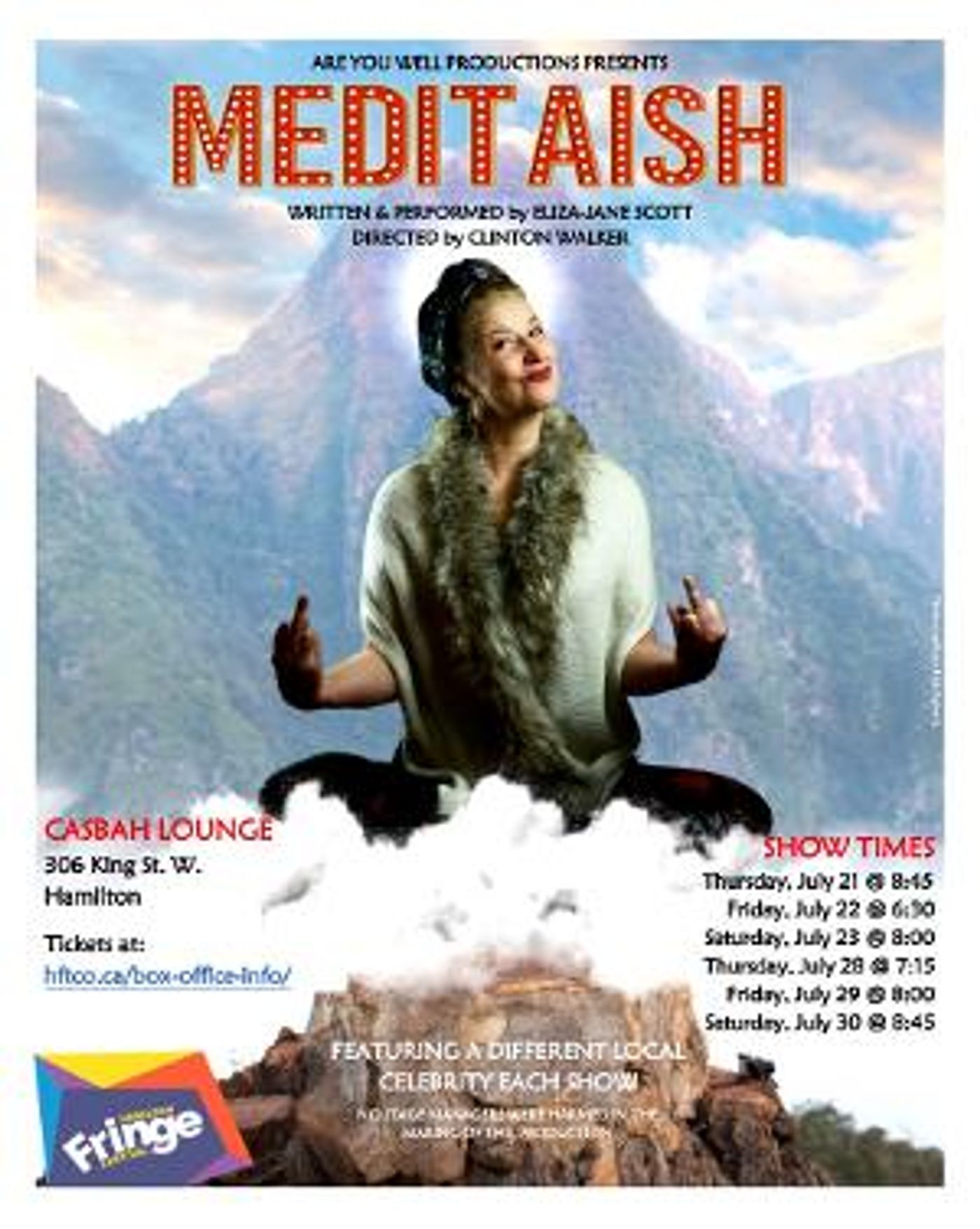 COME FROM AWAY Toronto's Eliza-Jane Scott to Premiere New Musical Comedy MEDITAISH At The Hamilton Fringe Festival  Image