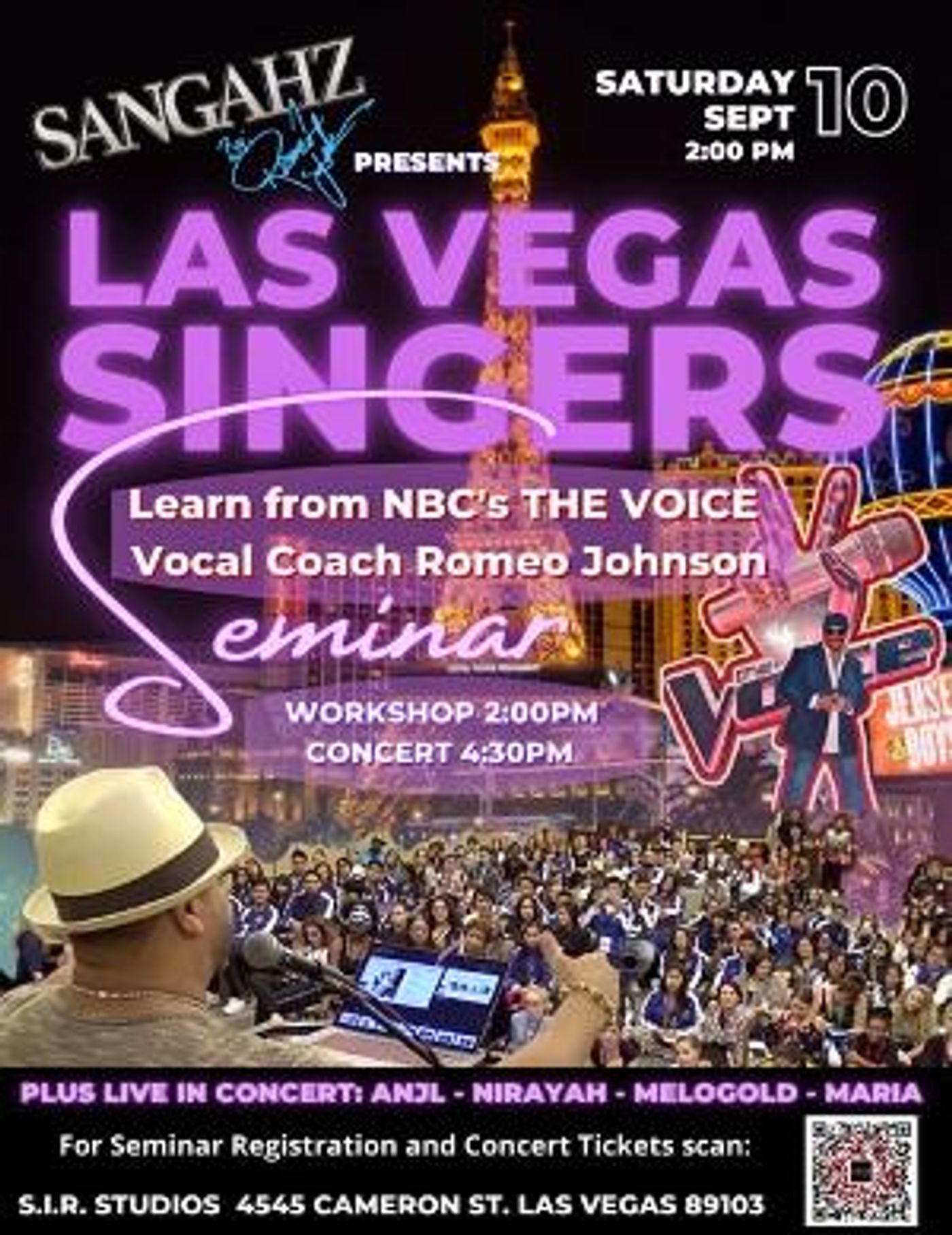 Celebrity Vocal Coach Romeo Johnson to Present Workshops on Auditions, Singing Technique & More  Image