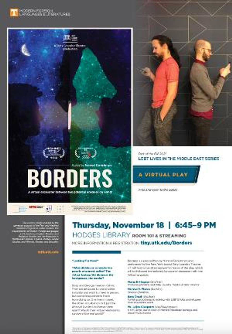 The University Of Tennessee, Knoxville Will Host Dirty Laundry Theatre's BORDERS Image