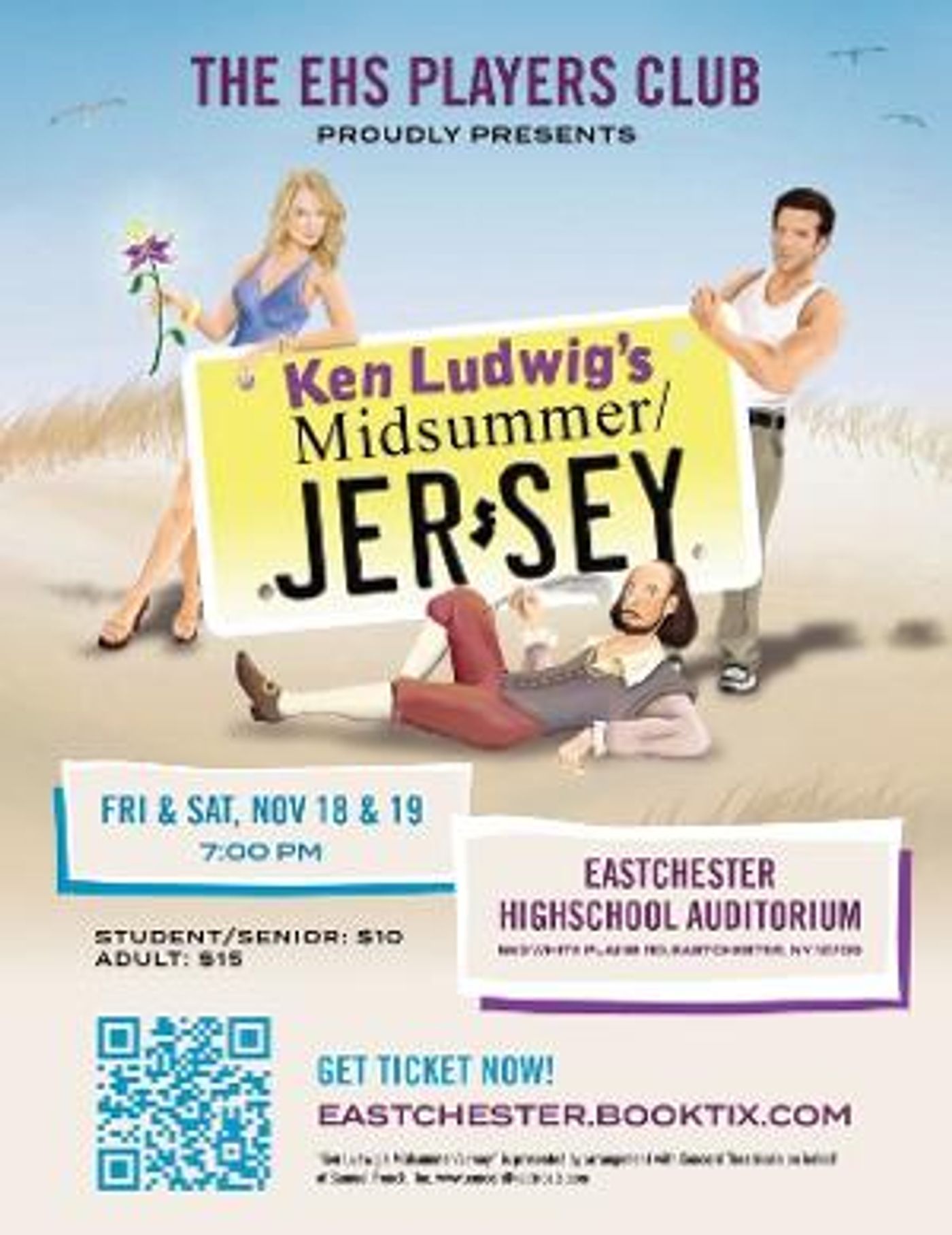 Professional Actors Will Direct Eastchester's Fall Comedy MIDSUMMER/JERSEY  Image