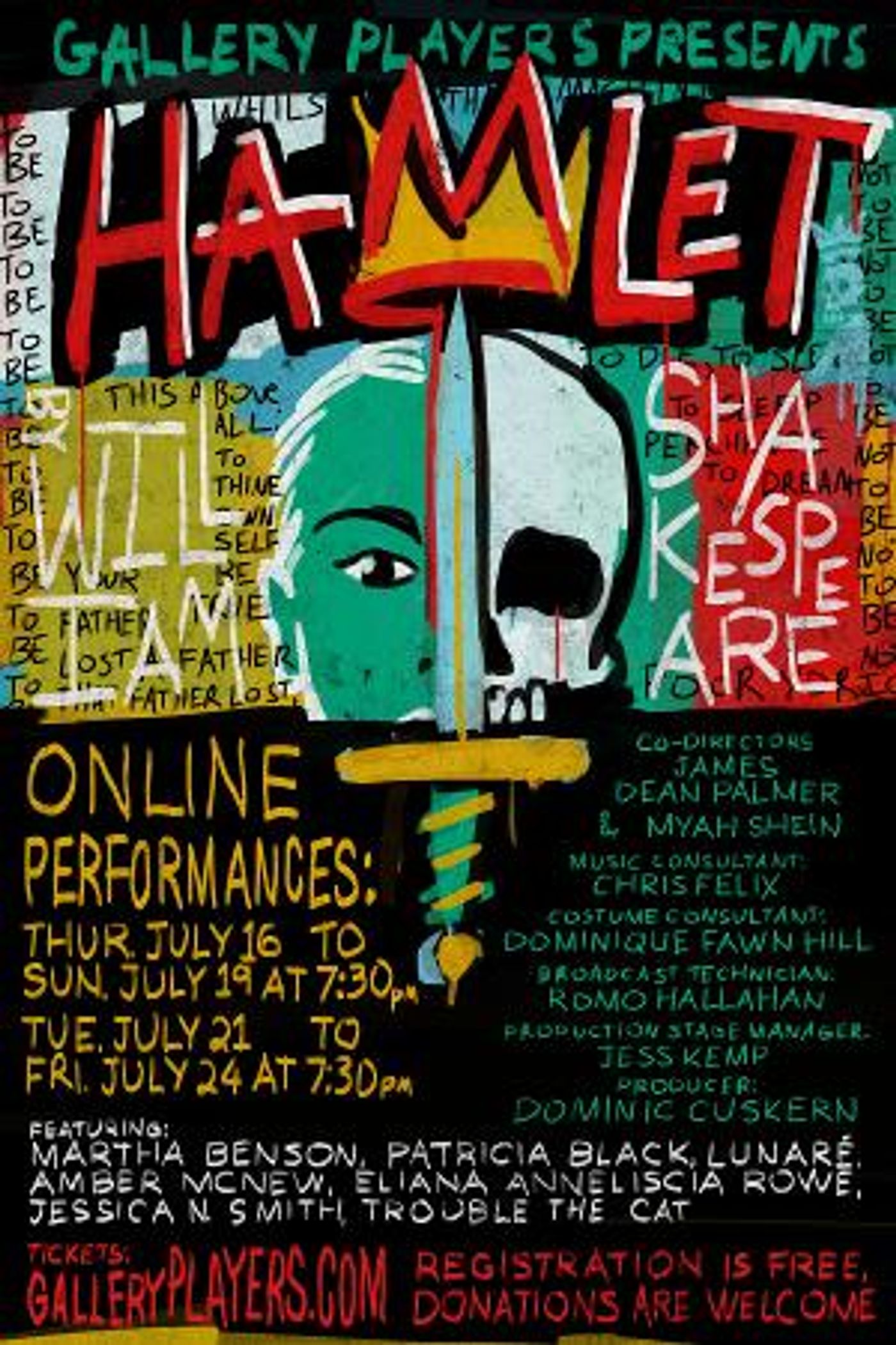 Gallery Players Presents Shakespeare's HAMLET (at Home)  Image