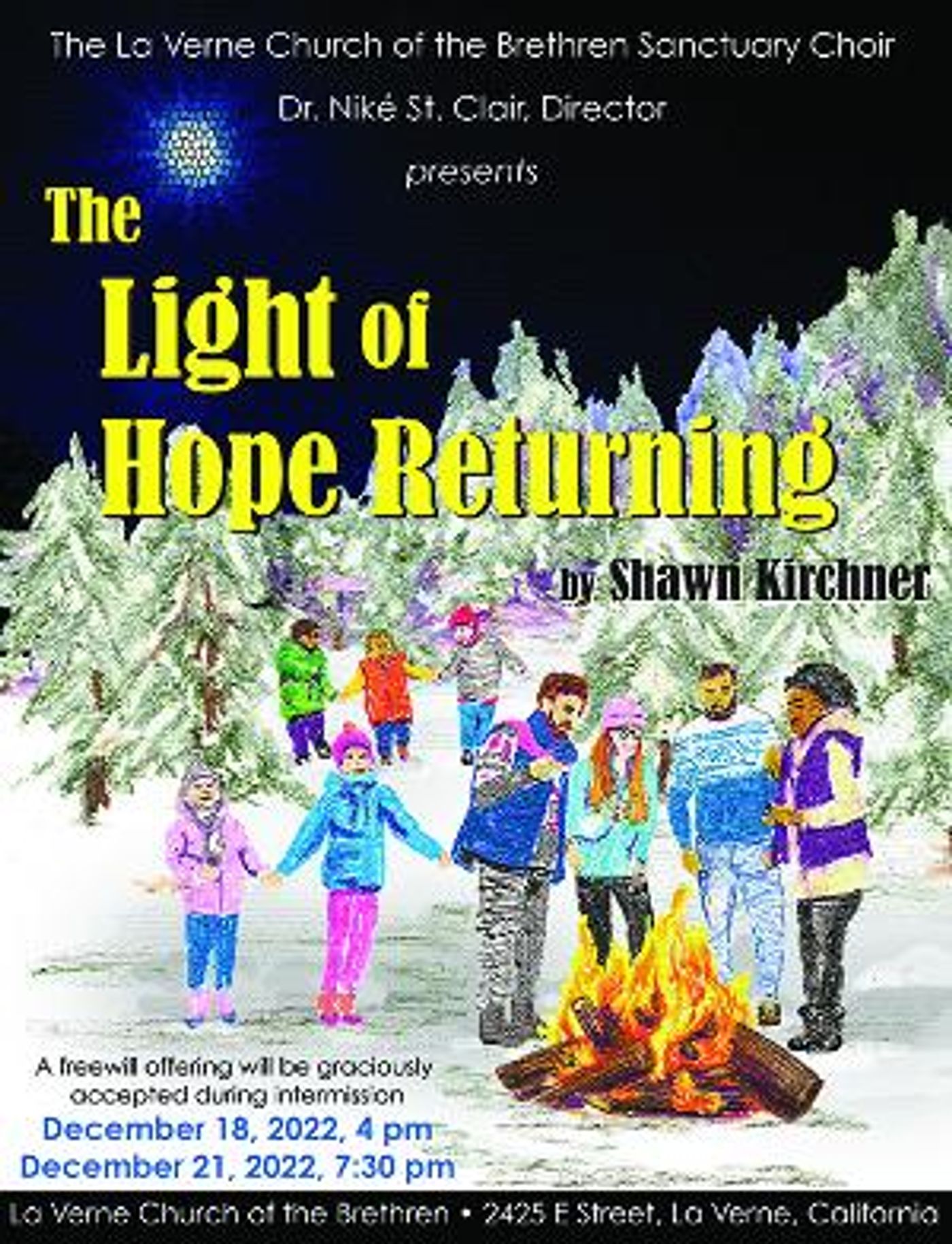 Shawn Kirchner's THE LIGHT OF HOPE RETURNING Comes to La Verne This Weekend  Image