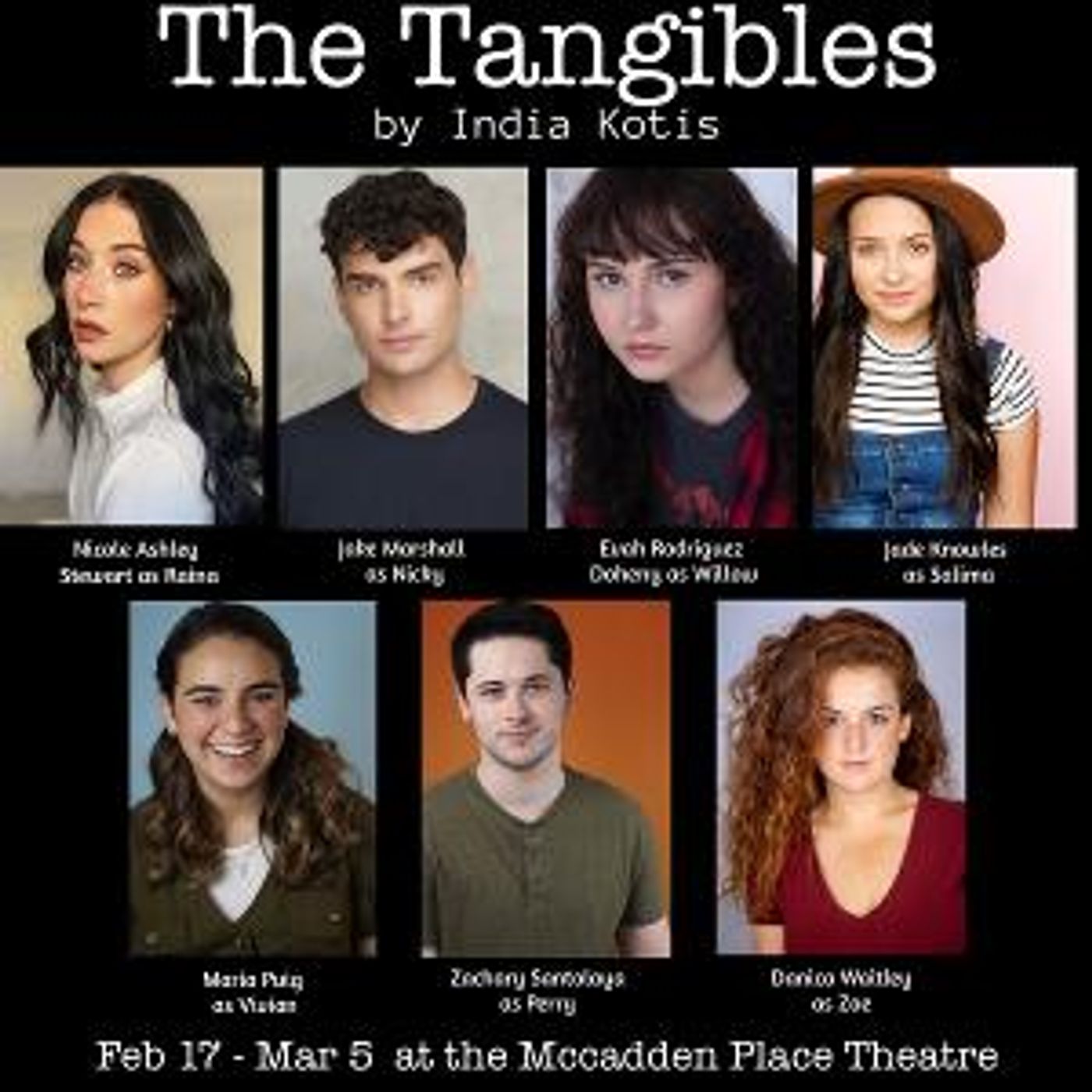 THE TANGIBLES Will Play At The Mccadden Place Theatre This Month  Image