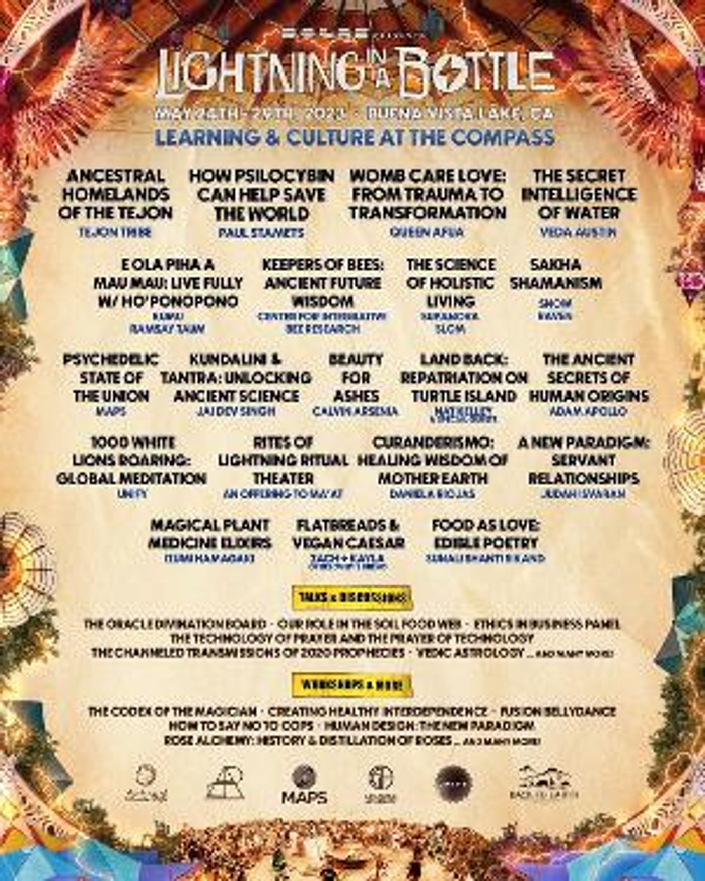 Do LaB Announces Learning & Culture And Music Lineups For The Compass At 20th Anniversary Of LIGHTNING IN A BOTTLE  Image