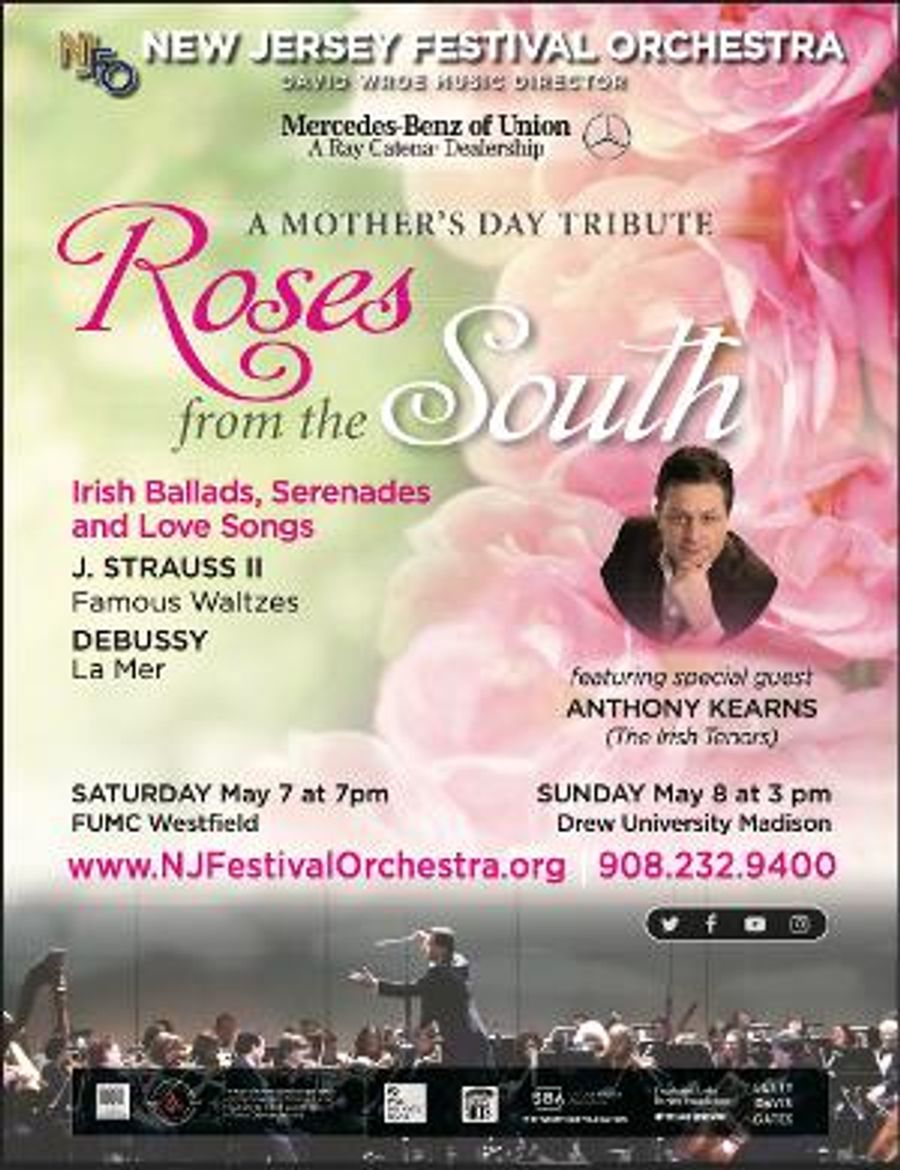 Celebrate Mother's Day with New Jersey Festival Orchestra in ROSES FROM THE SOUTH Image