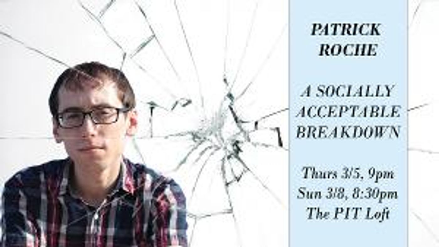 Patrick Roche Will Present Solo Show A SOCIALLY ACCEPTABLE BREAKDOWN  Image