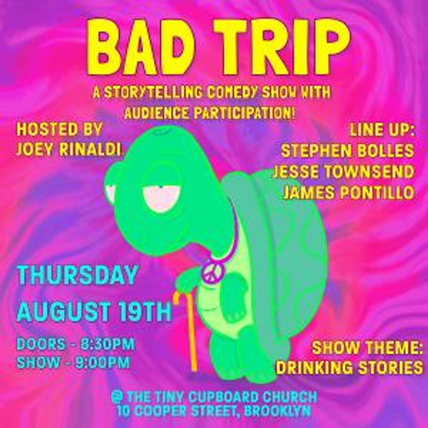 Bad Trip Storytelling Show to Return To The Tiny Cupboard This Thursday  Image