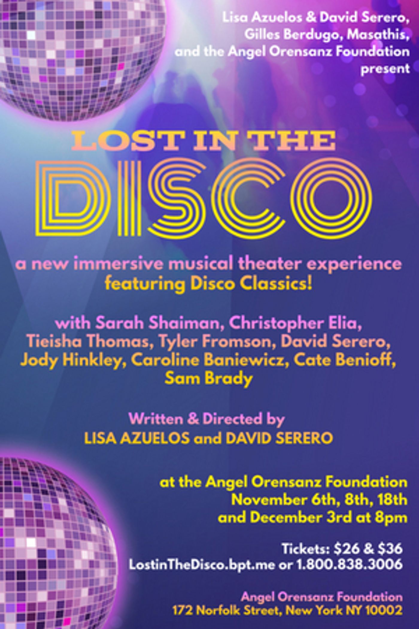 LOST IN THE DISCO Opens Off-Broadway Next Month  Image