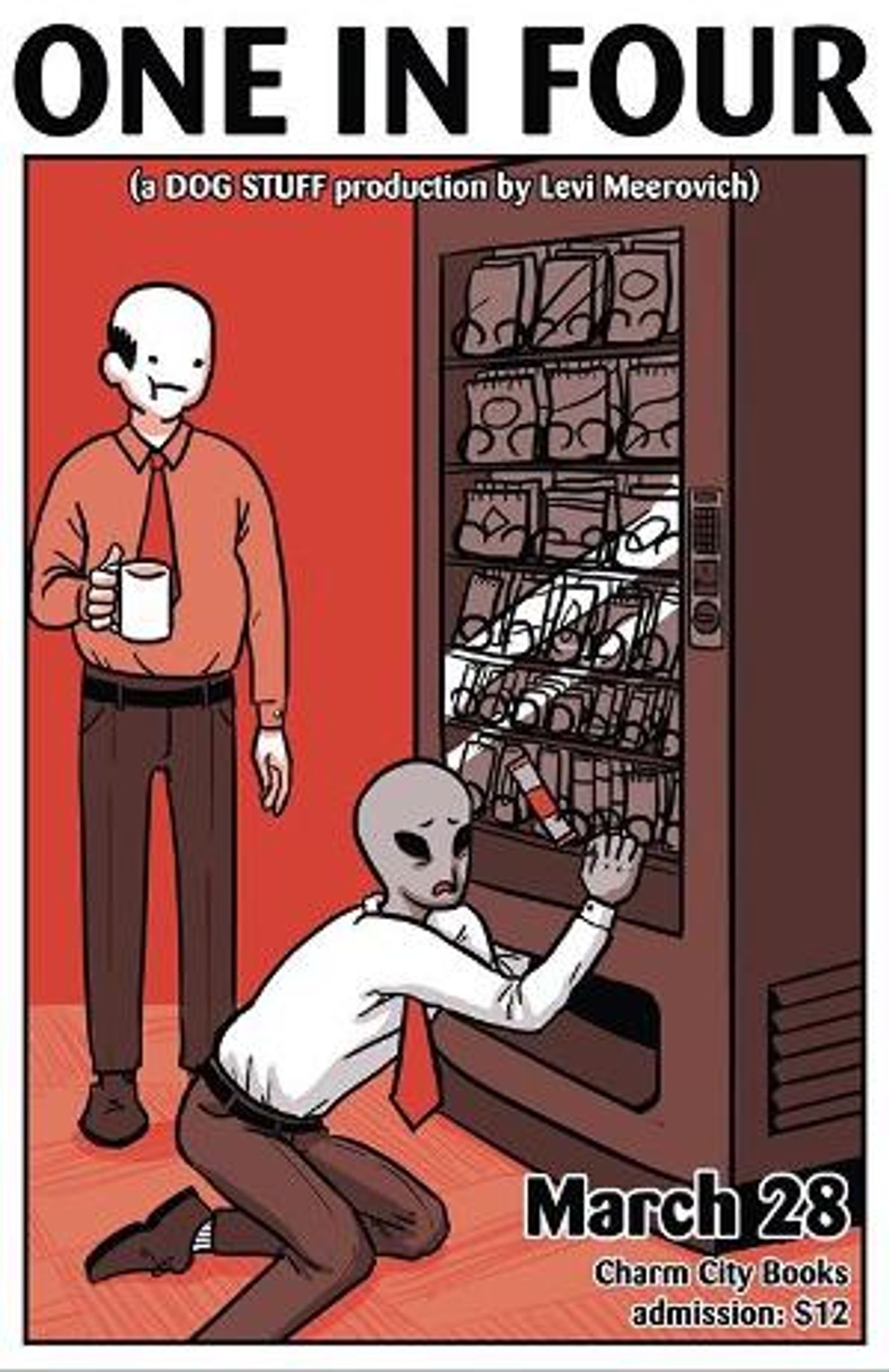 DOG STUFF Sets Baltimore Premiere Of Levi Meerovich's ONE IN FOUR At Charm City Books  Image