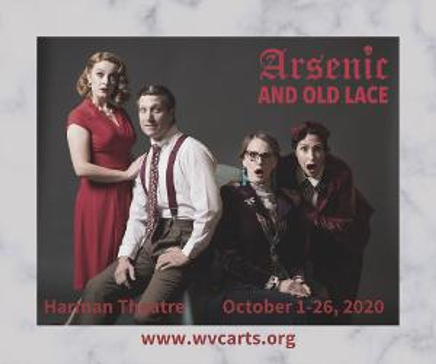 West Valley Arts Brings ARSENIC AND OLD LACE To The Stage With Socially Distanced Seating  Image