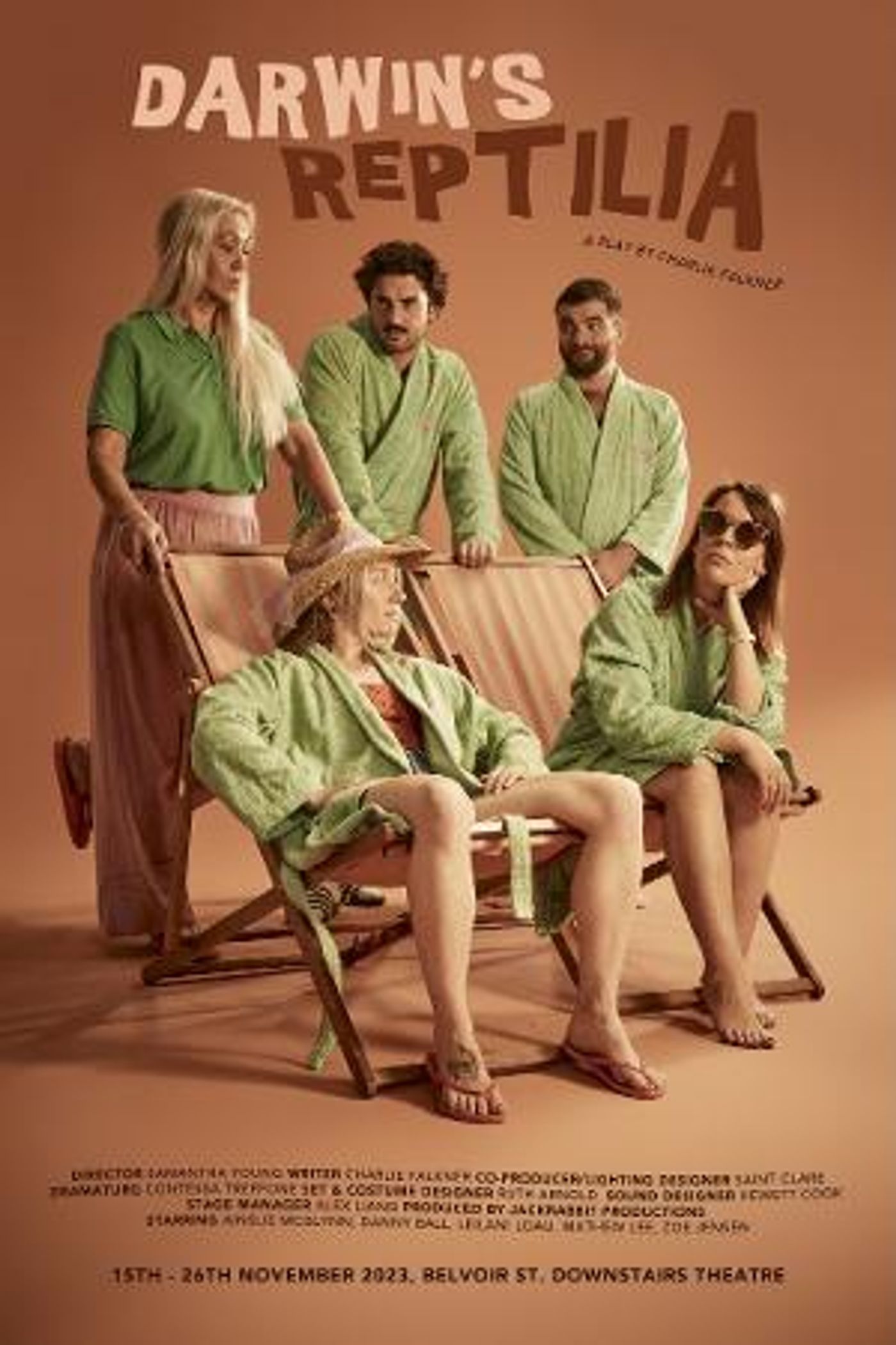 DARWIN'S REPTILIA by Charlie Falkner will Premiere at Belvoir's Downstairs Theatre, 25A.  Image