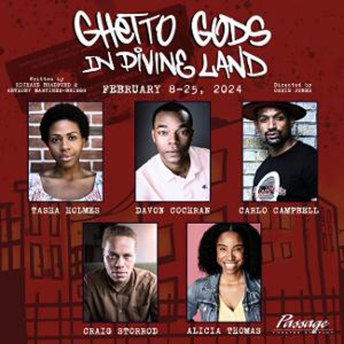 Cast Set for World Premiere of GHETTO GODS IN DIVINELAND at Passage Theatre Company  Image