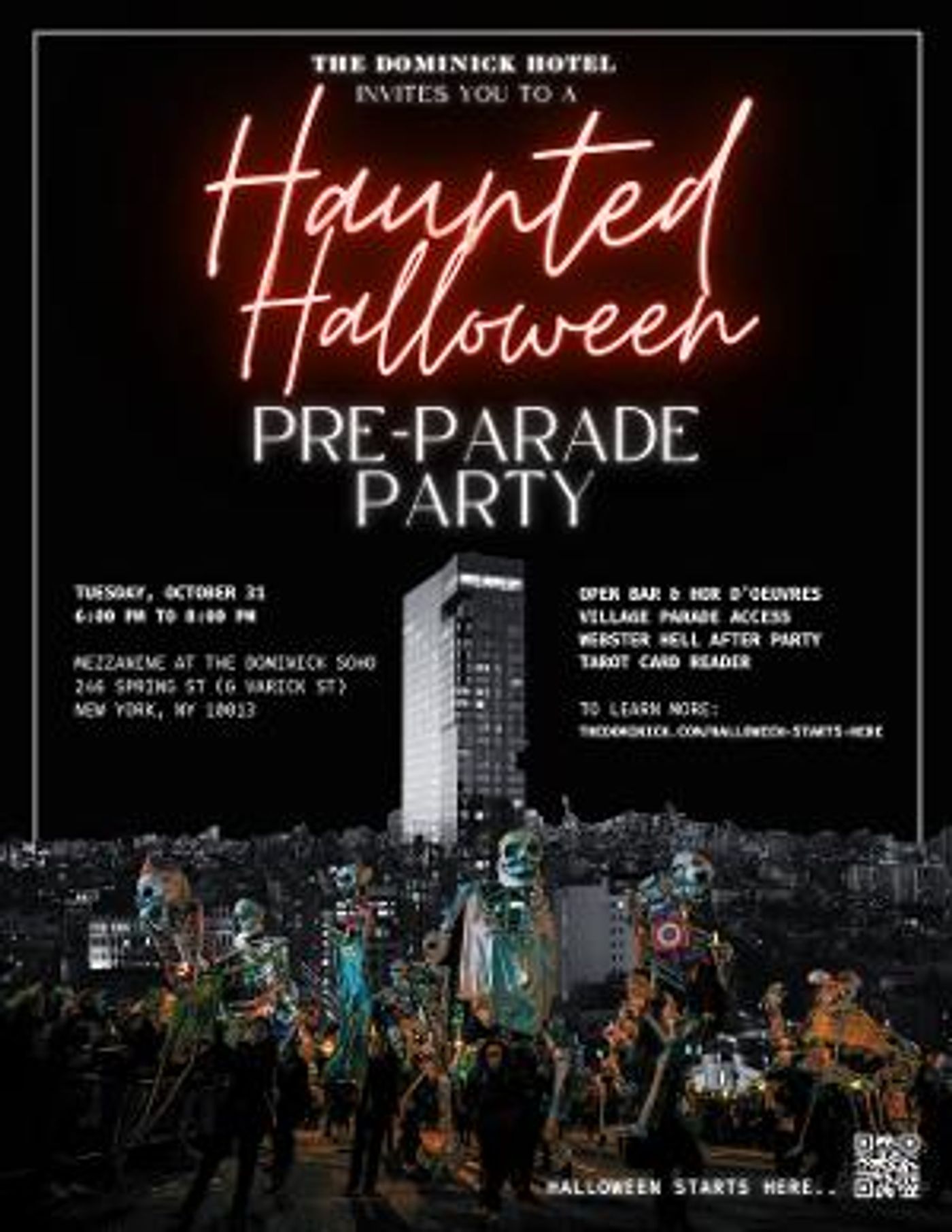 The Dominick Hotel to Present Halloween Celebration HALLOWEEN STARTS HERE  Image