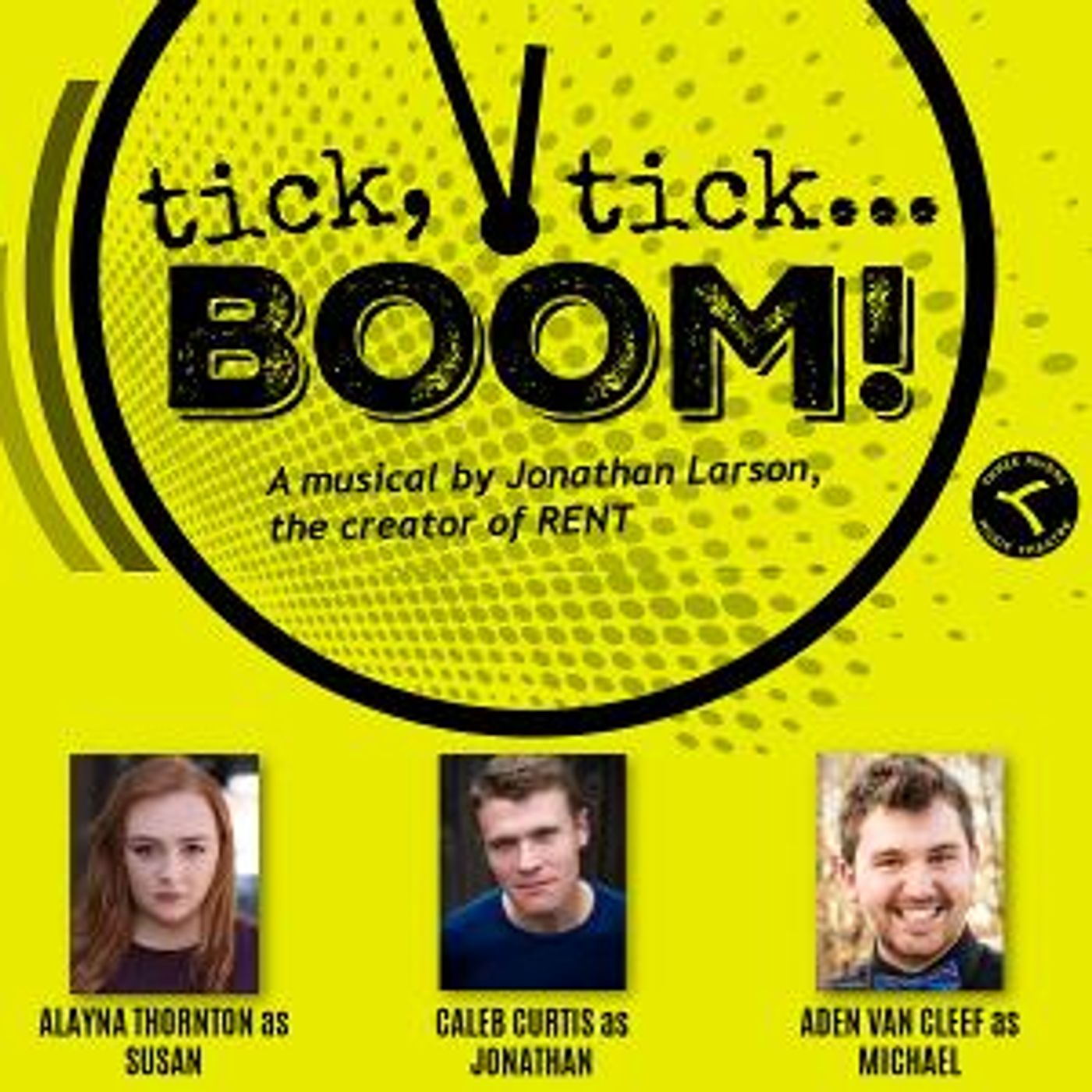 Caleb Curtis, Alayna Thornton, And Aden Van Cleef Lead Three Rivers Music Theatre's  TICK, TICK...BOOM!  Image