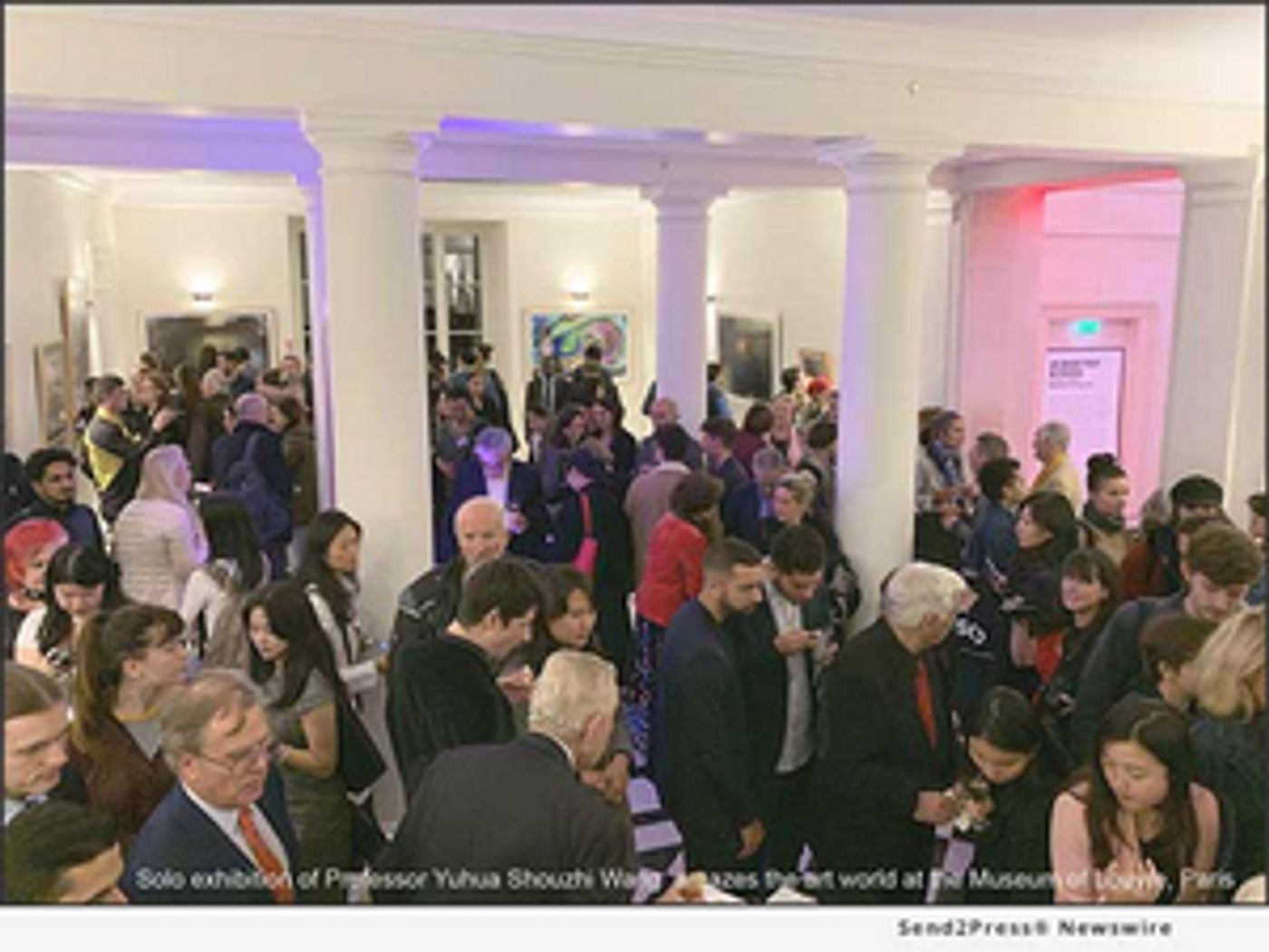 Solo Exhibition Of Professor Yuhua Shouzhi Wang, International Artist, Amazes Art World At Palais Du Louvre  Image